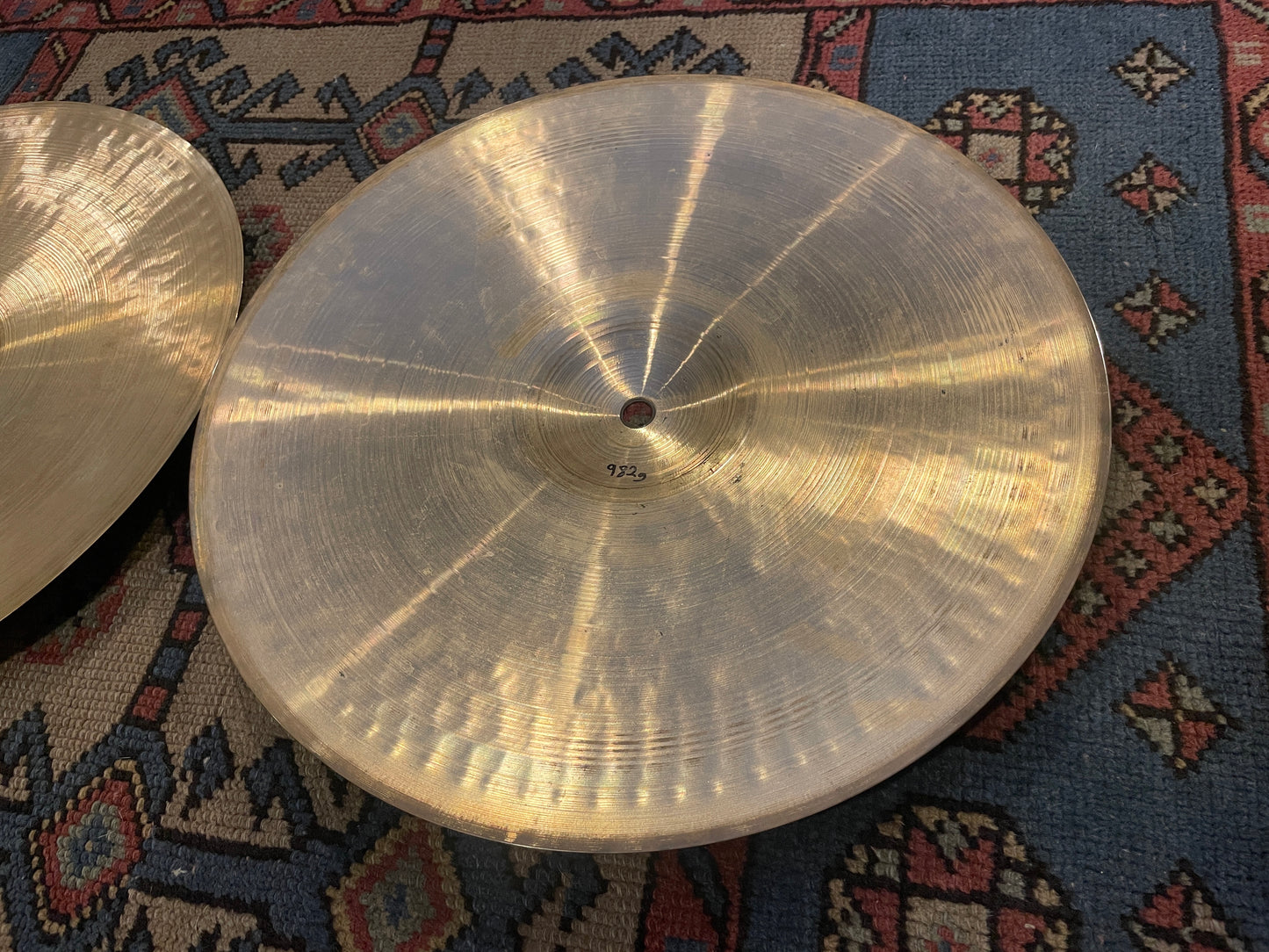 14" Paiste 1985 2002 Medium Hi-Hat Cymbal Pair 812g/982g