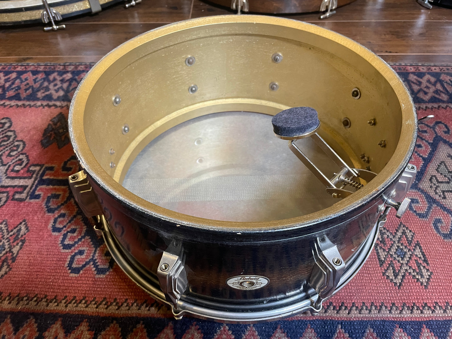 1940 Ludwig & Ludwig Swing Sensation Pre-War Drum Set Black/Gold Duco