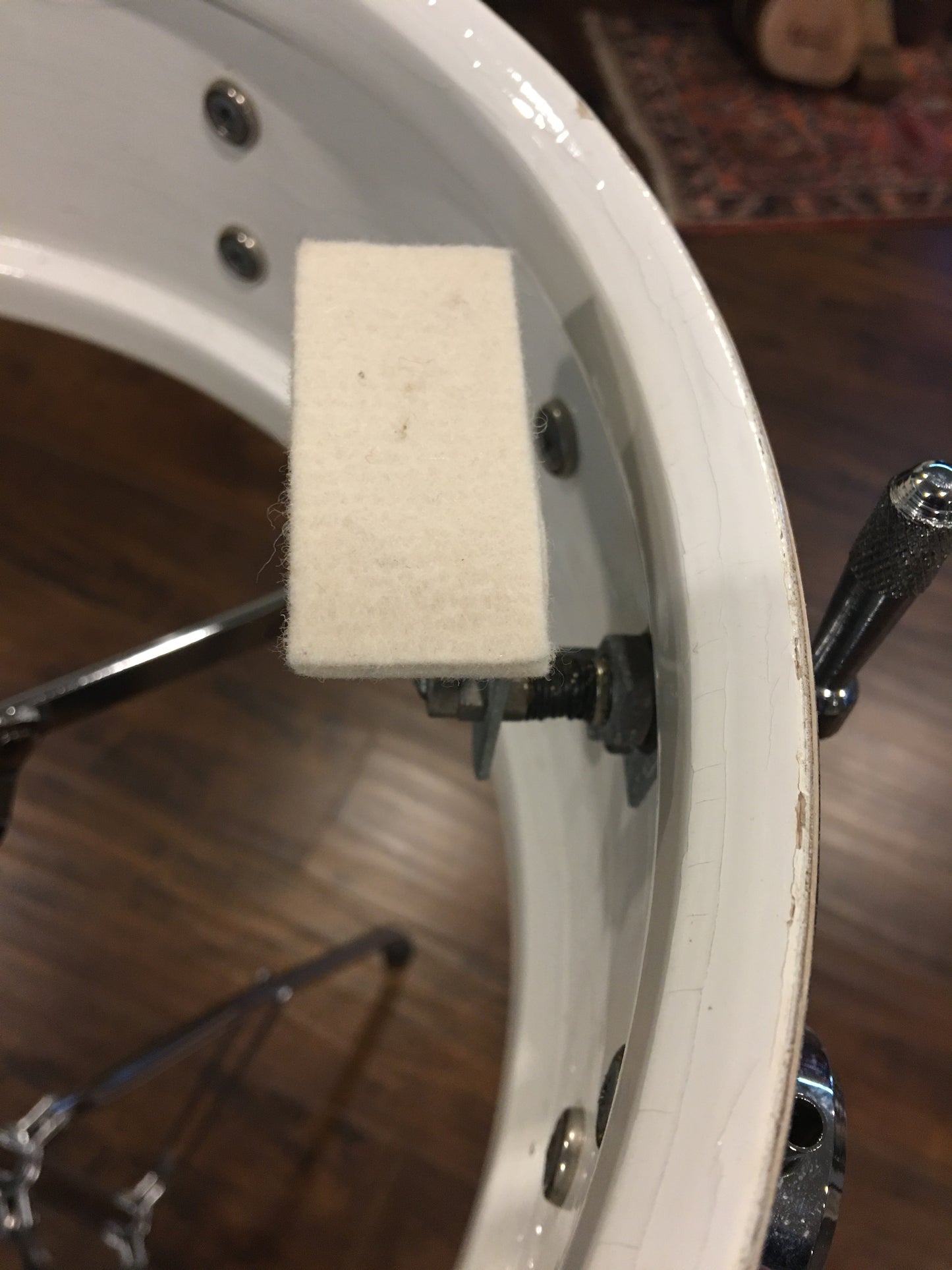 1969 George Hayman 5x14 Vibrasonic 10 Lug Snare Drum Midnight Blue