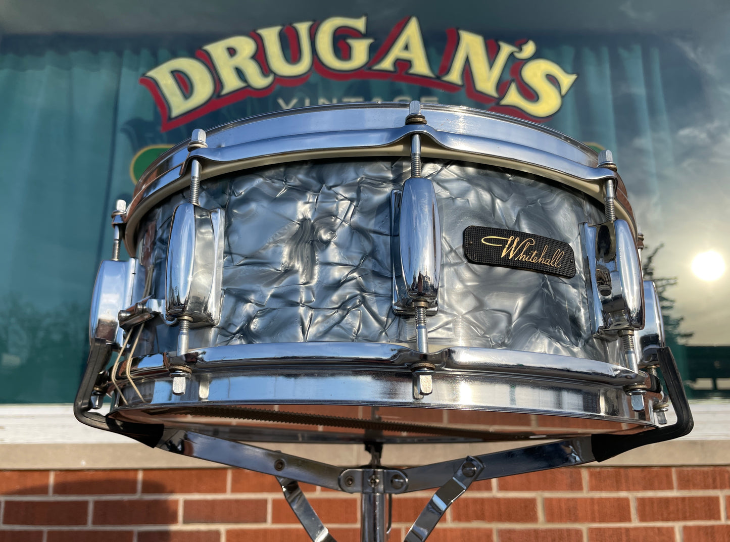 1960s Whitehall 5.5x14 Snare Drum Black Diamond Pearl