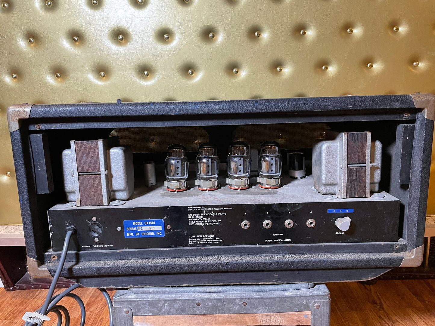 Vintage Univox UX1501 140W Guitar / Bass Amplifier Head