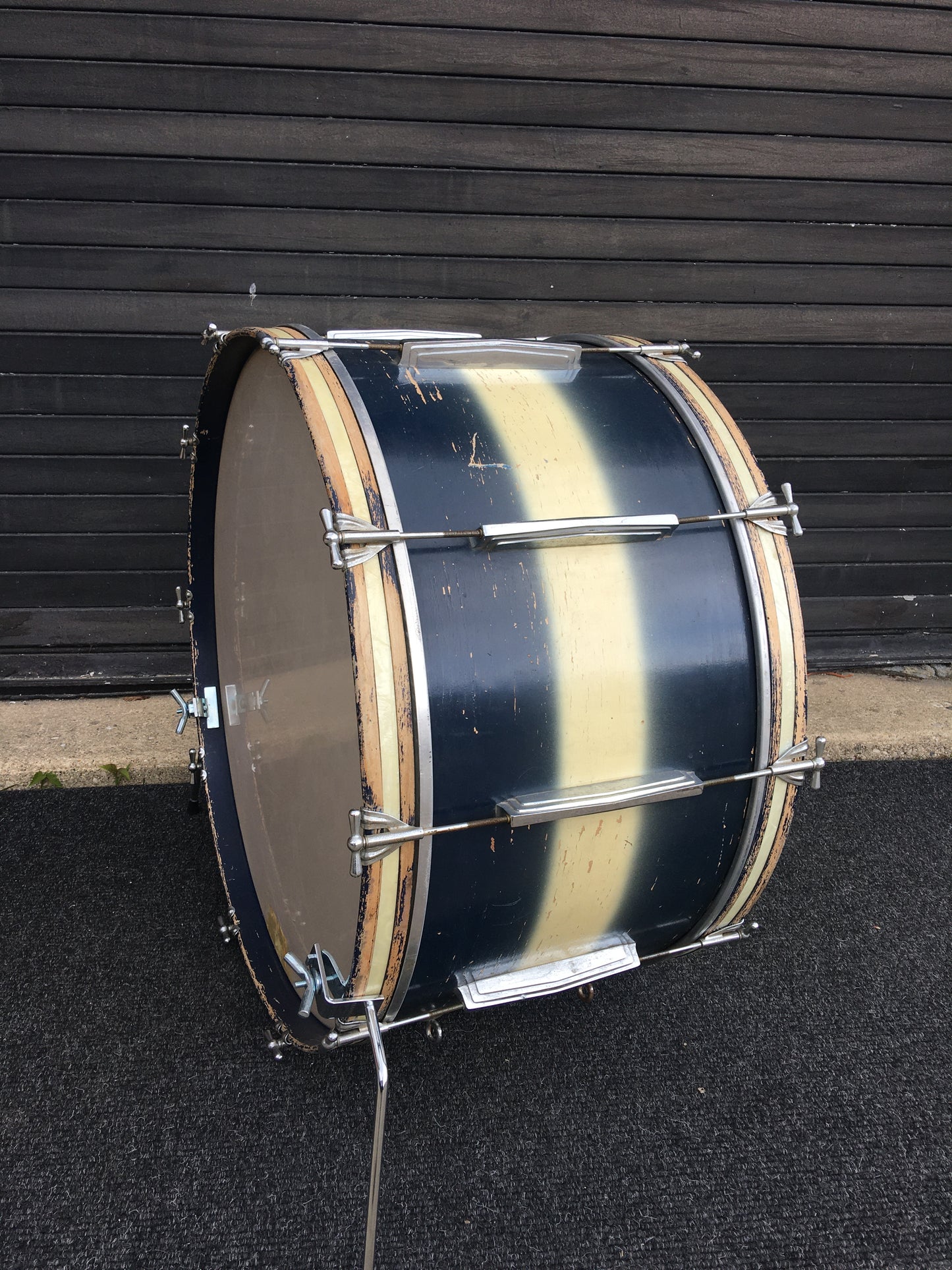 1960s Ludwig 14x28 Bass Drum Blue/Silver Duco