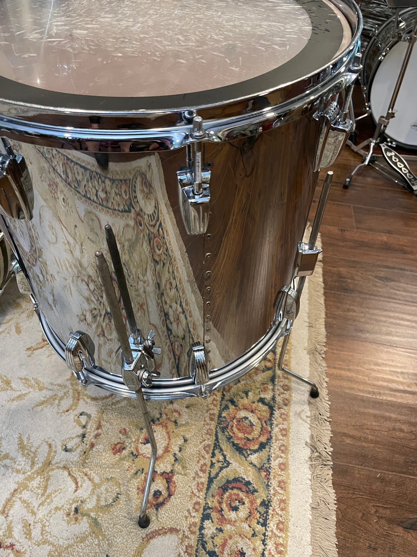 1979-80 Ludwig 9pc. Drum Set Chrome Over Wood *Video Demo*