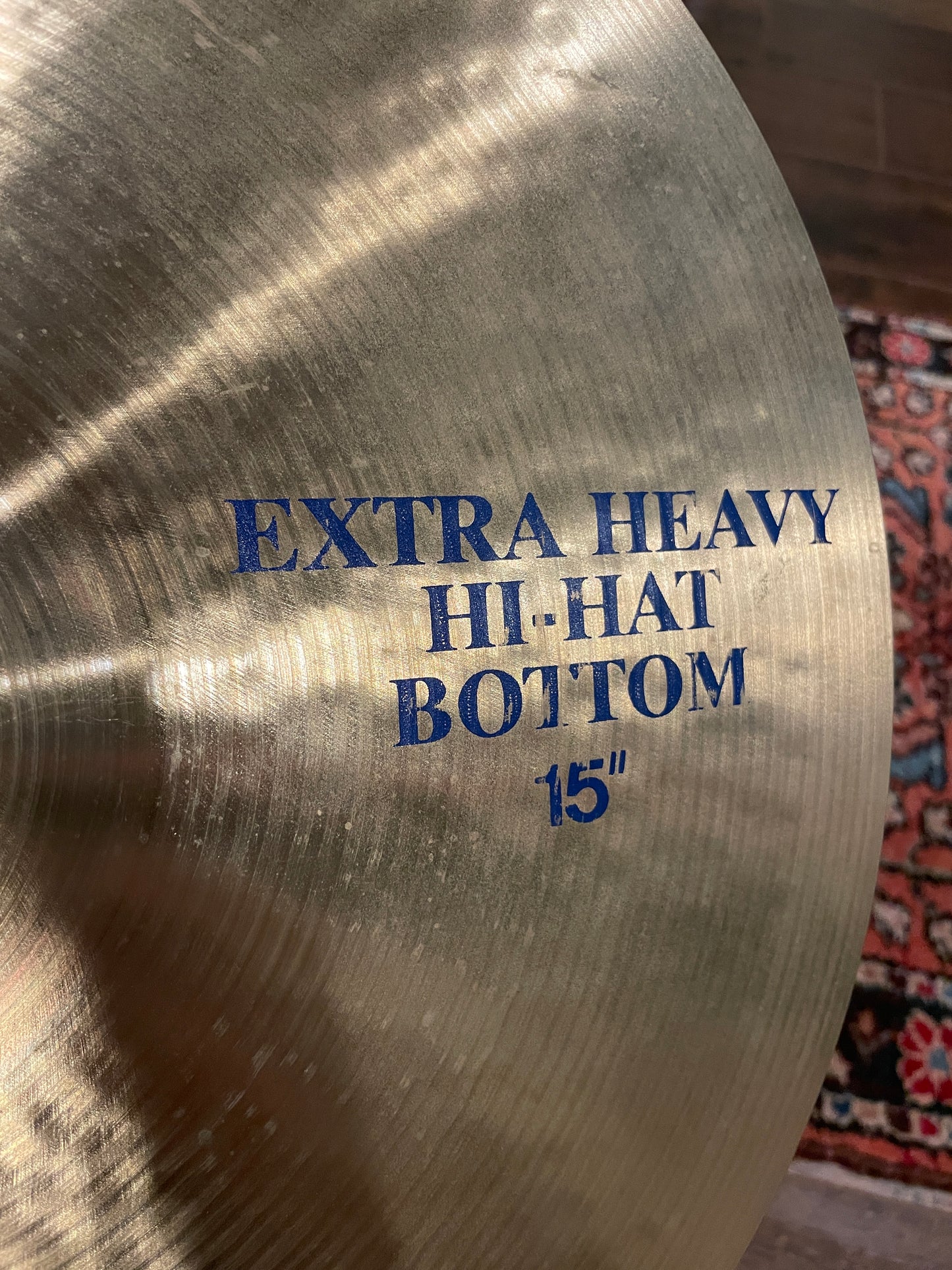 15" Paiste 1986 Formula 602 Blue Label Extra Heavy Hi-Hat Cymbal Pair 1464g/1478g