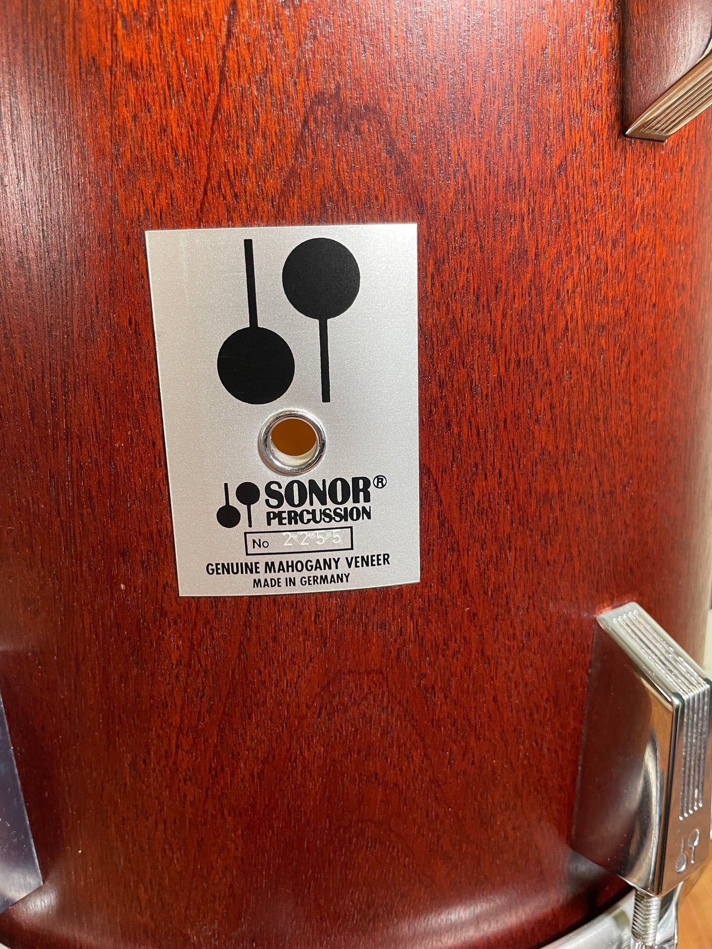 Vintage Sonor Phonic Plus 12x12 Tom Drum Red Mahogany