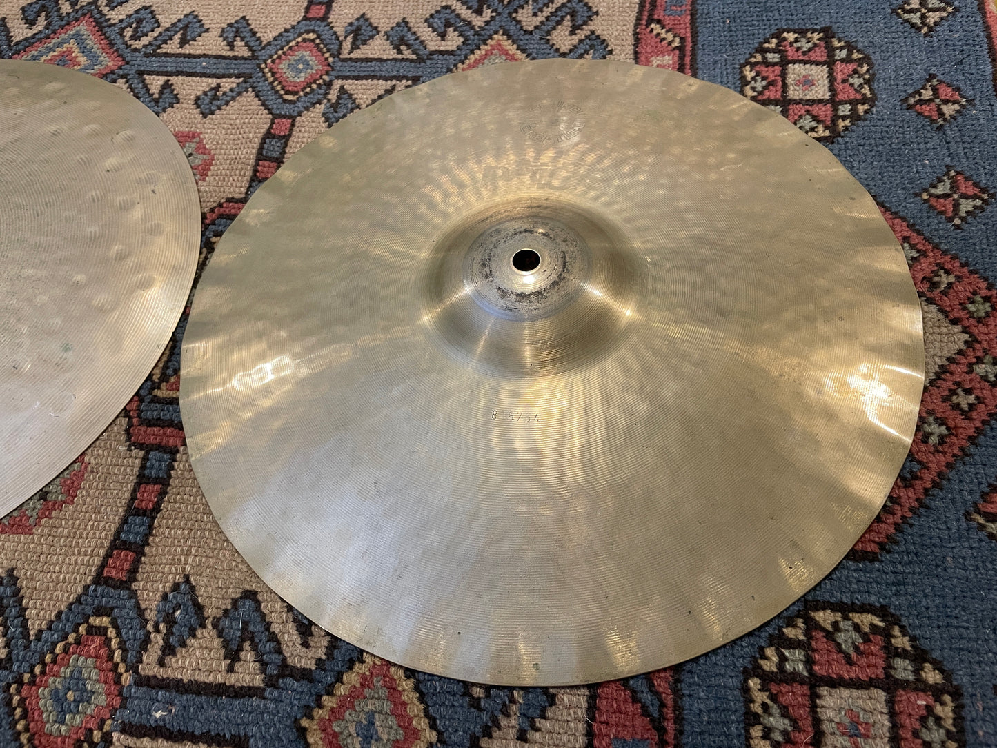 14" Paiste 1978 Sound Creation Sound Edge Hi-Hat Cymbal Pair 1184g/1268g *Video Demo*