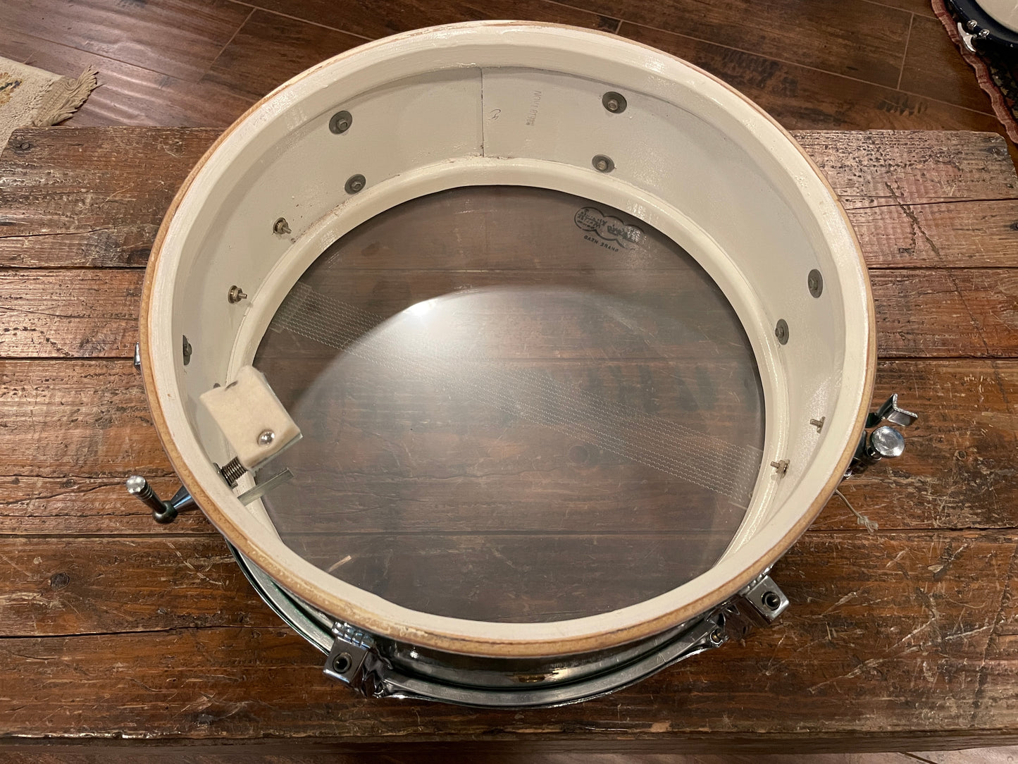 1966 Ludwig 5x14 Pioneer Snare Drum Green Sparkle