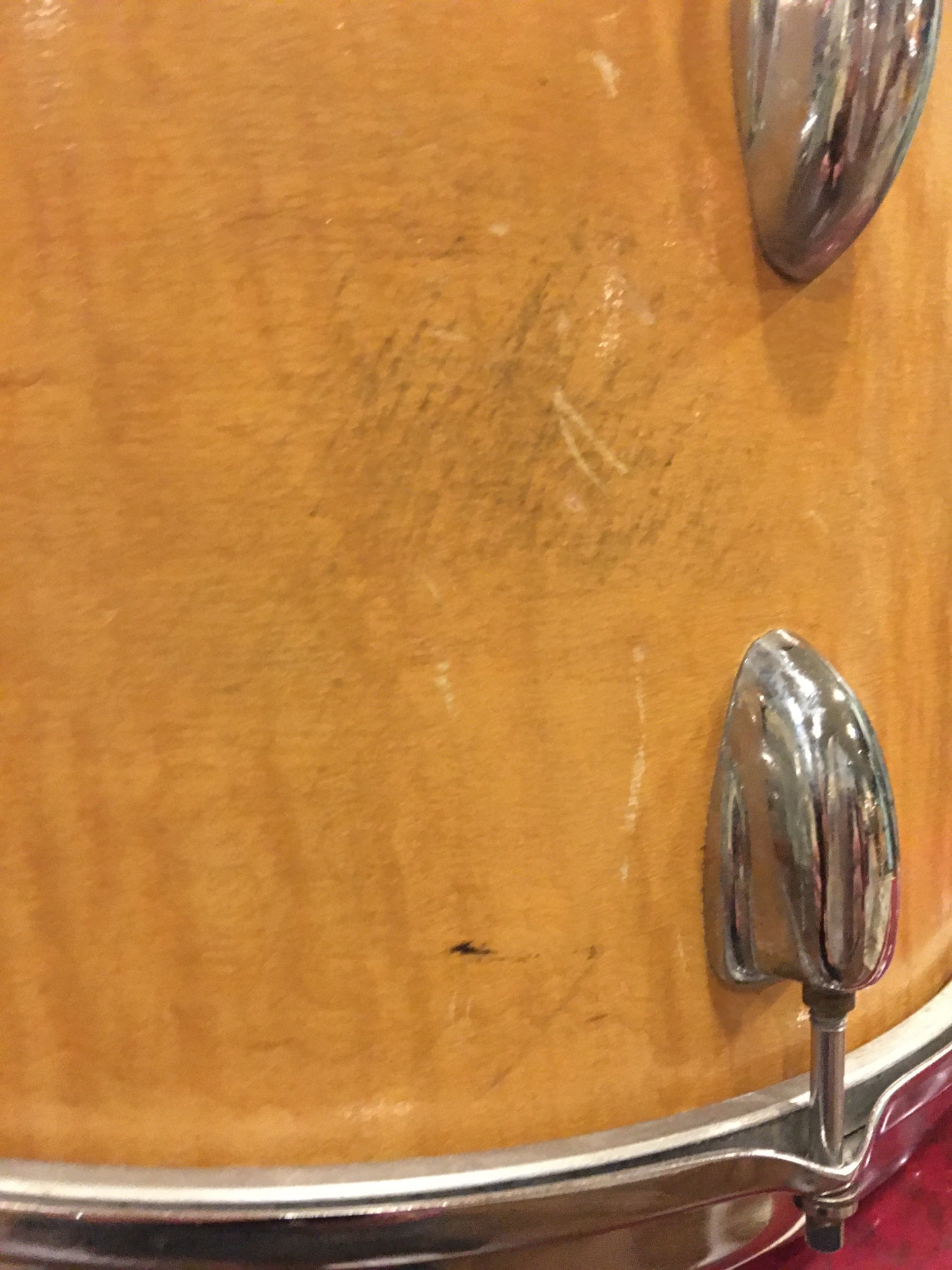 1970s Slingerland 9x13 Natural Maple 5 ply Tom Drum