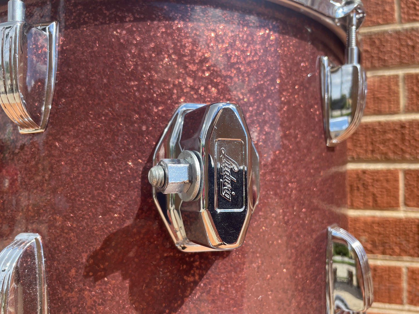 1969 Ludwig 8x12 Tom Drum Burgundy Sparkle