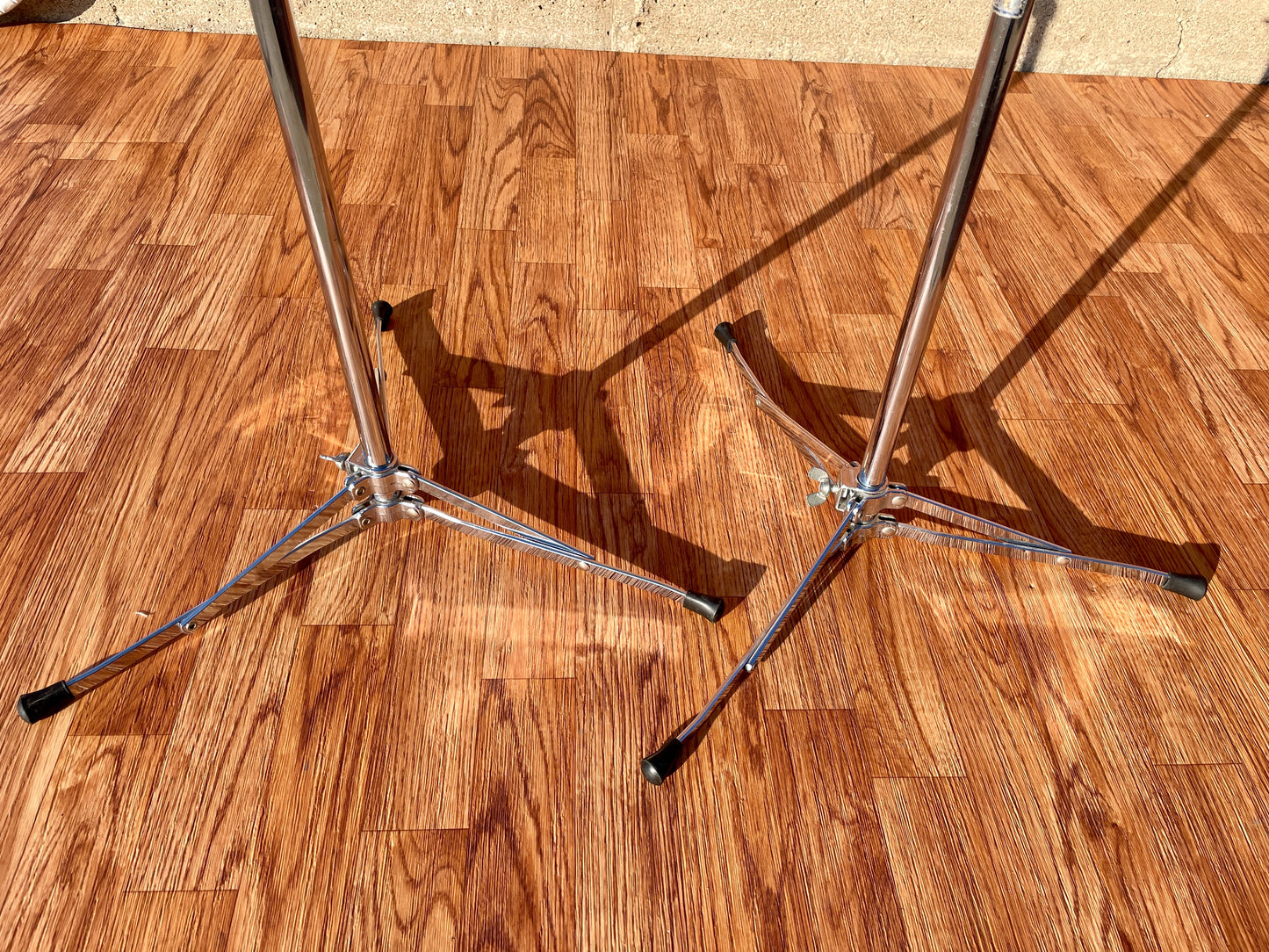 1960s Ludwig 1400 Flat Base Straight Cymbal Stand Pair (2 Pcs.)