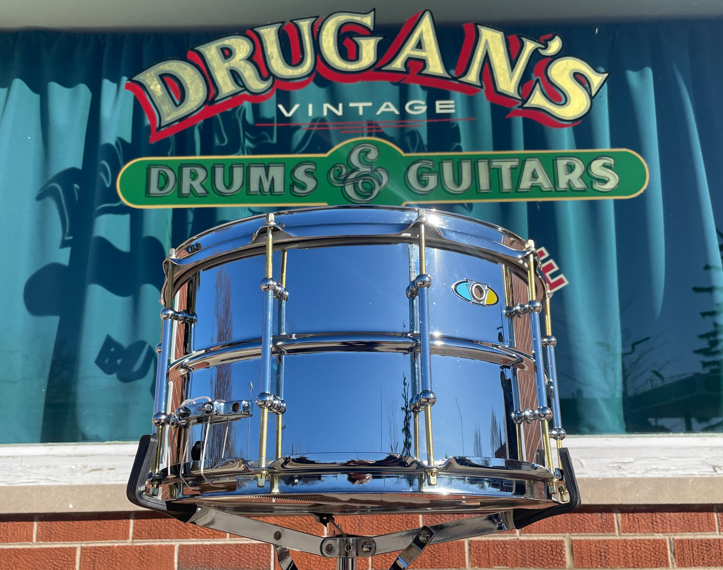 Ludwig 8x14 Supralite Steel Snare Drum 10-Lug LW814SL P86 Millennium Throw-Off