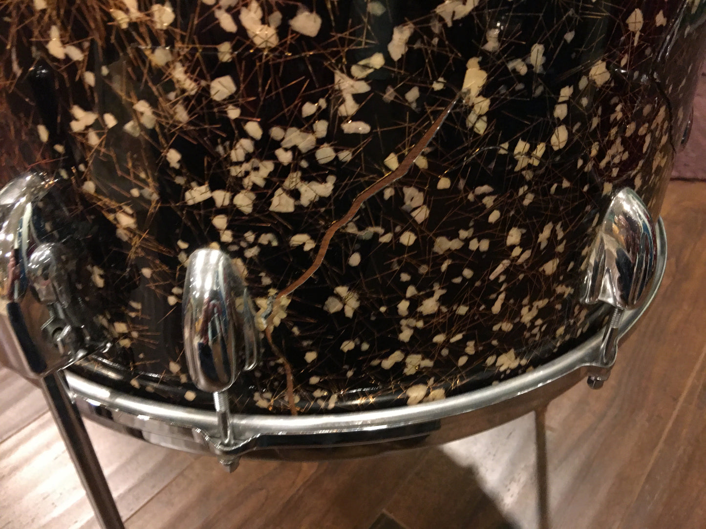 1960s Slingerland 16x16 Capri Pearl Floor Tom #1