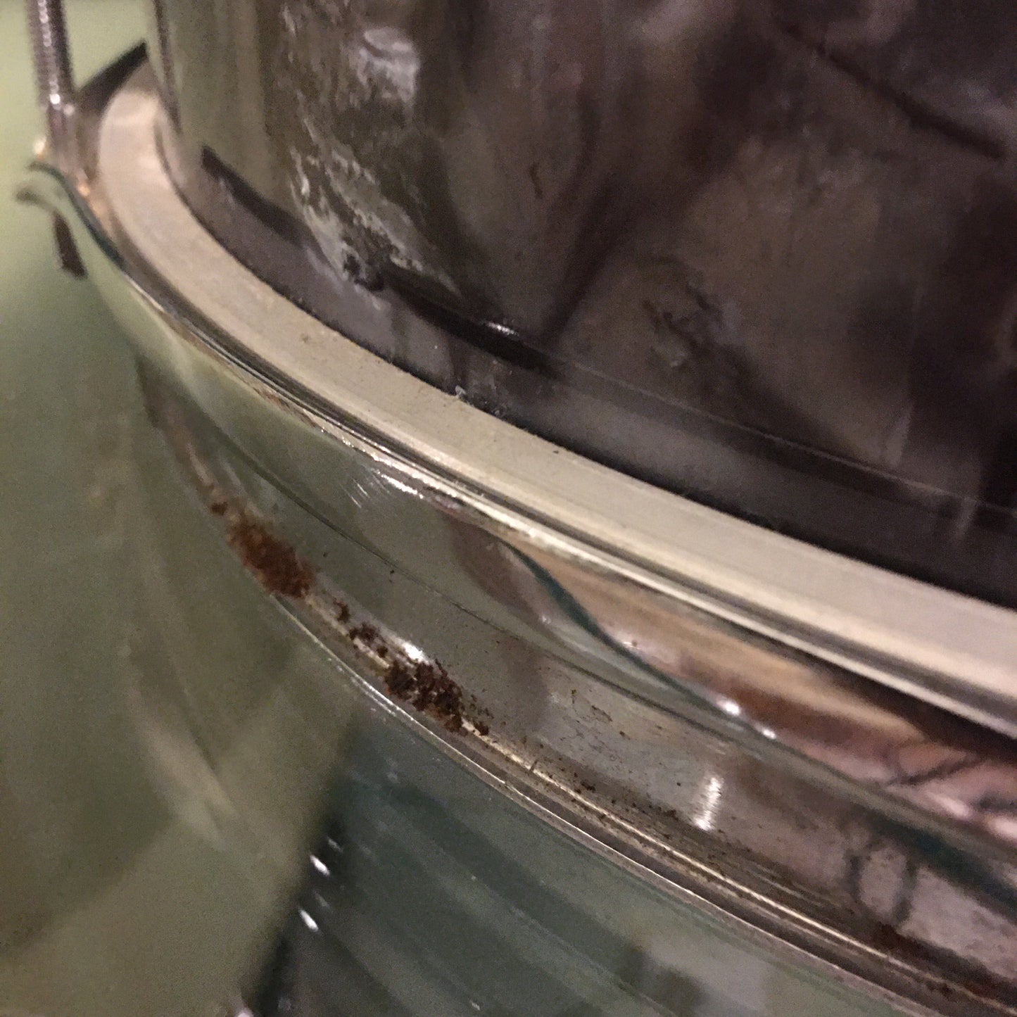 Vintage Made In Japan 8x12 Tom Drum Black Diamond Pearl