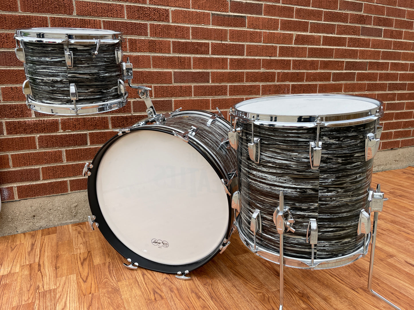 1966 Ludwig Down Beat Drum Set Oyster Black Pearl 20/12/14 Ringo Starr The Beatles