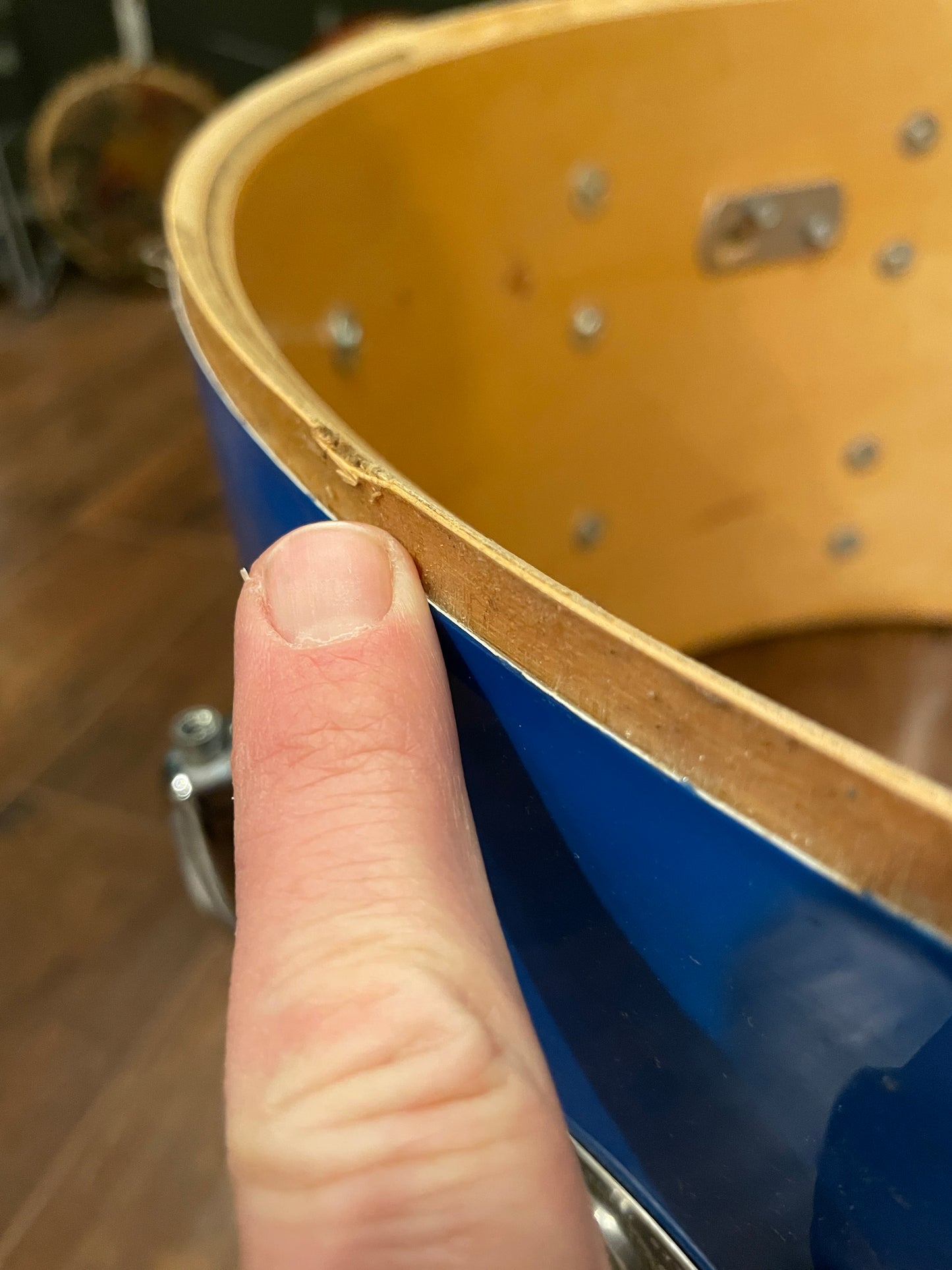 1970s Slingerland Modern Solo Outfit No. 2R Drum Set Blue Gloss