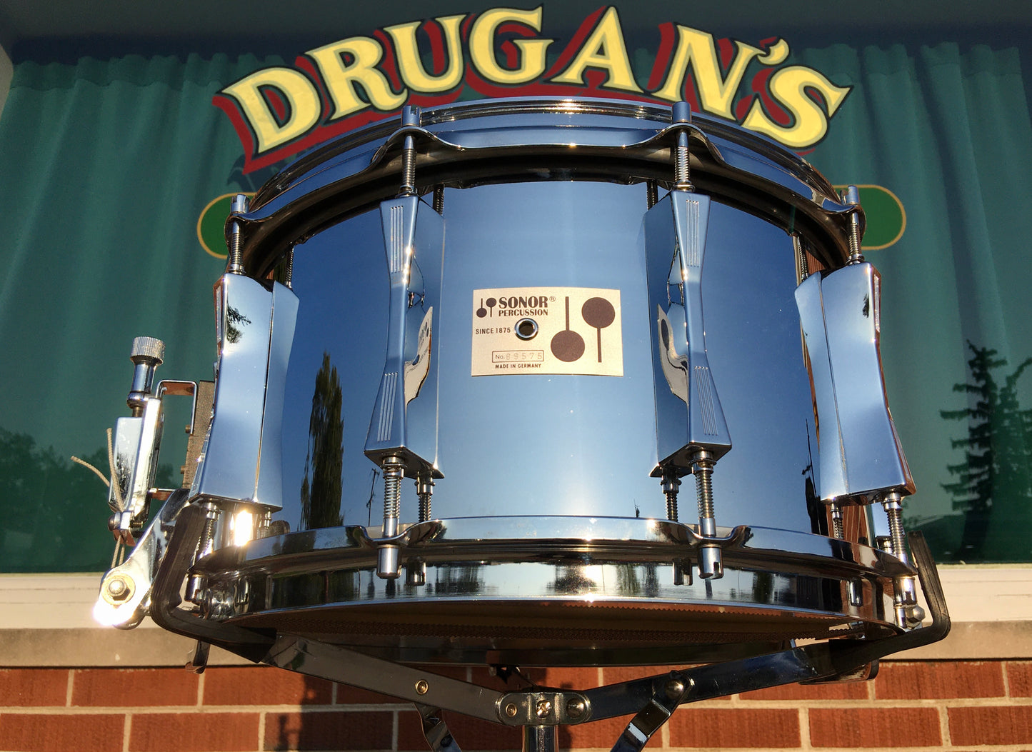 1980s Sonor 8x14 D508X Phonic Plus Ferro-Manganese Snare Drum