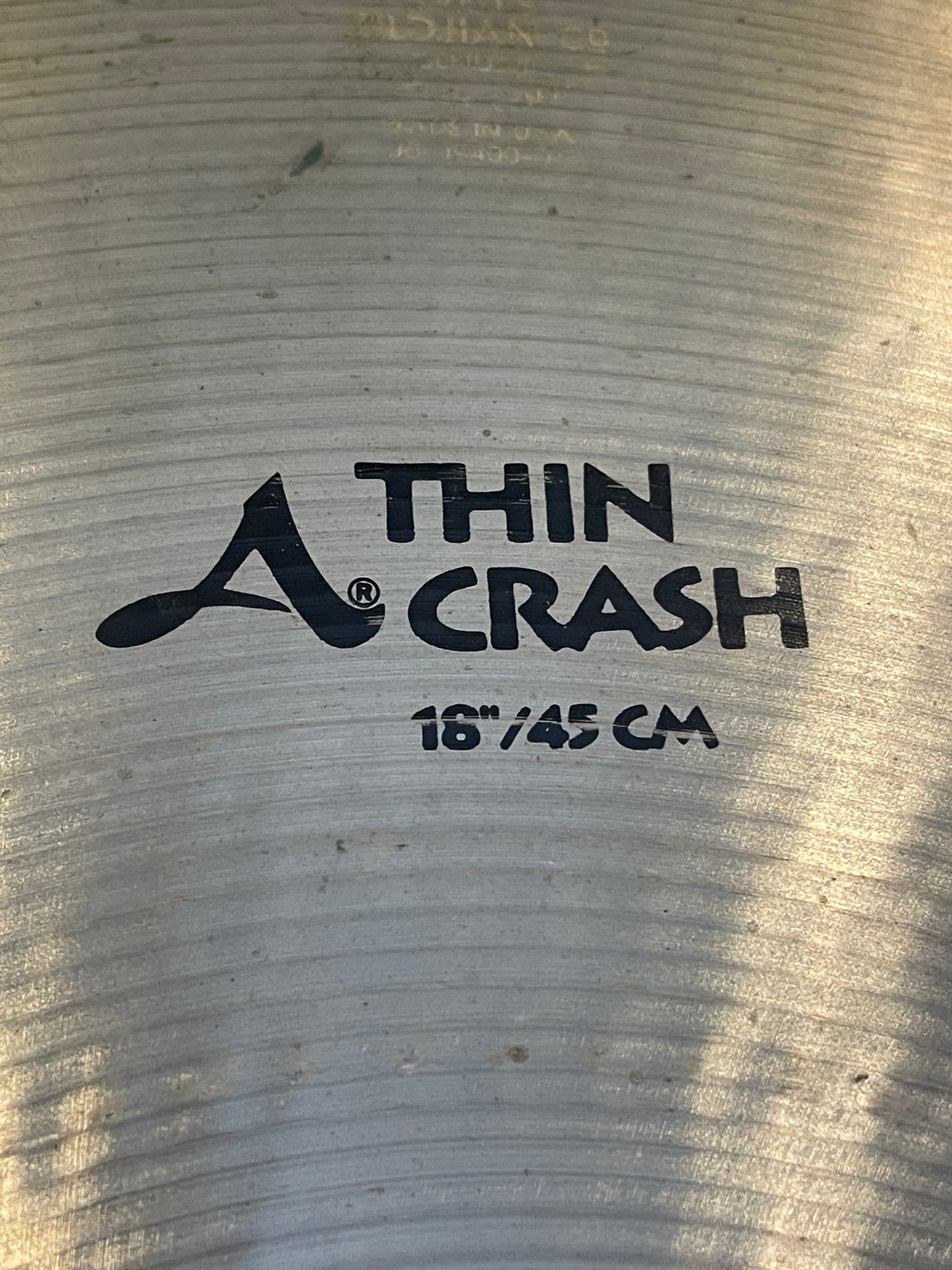 18" Zildjian A Thin Crash Cymbal 1424g