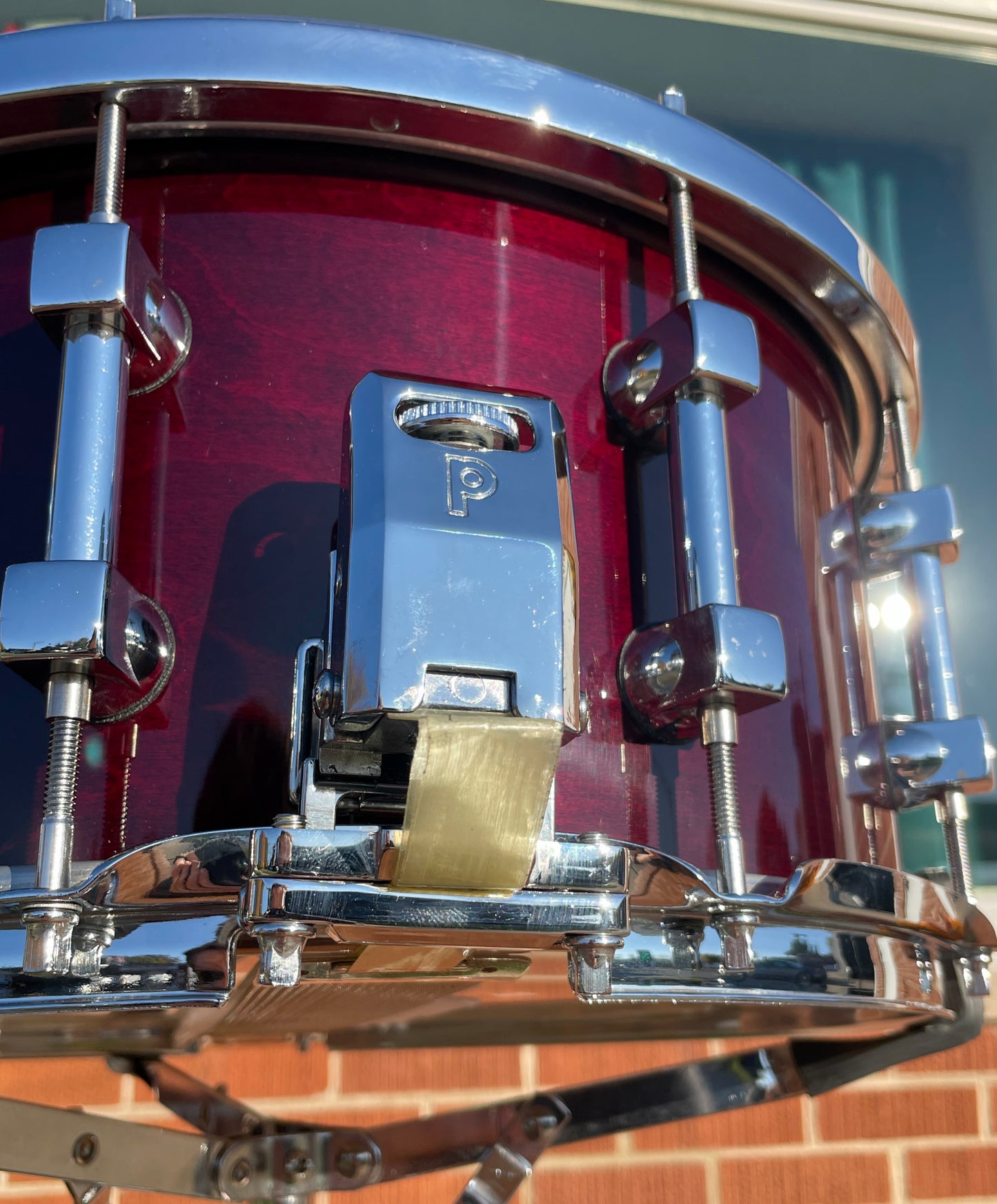 NOS Premier 7x14 Signia Maple Snare Drum Cherrywood 10-Lug