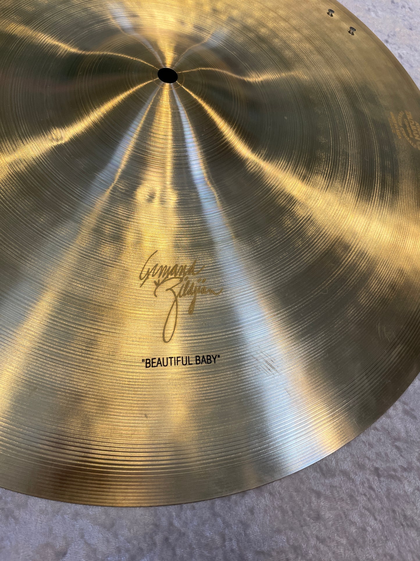 19" Zildjian A A0044 Armand "Beautiful Baby" Ride Cymbal w/ Rivets 1664g