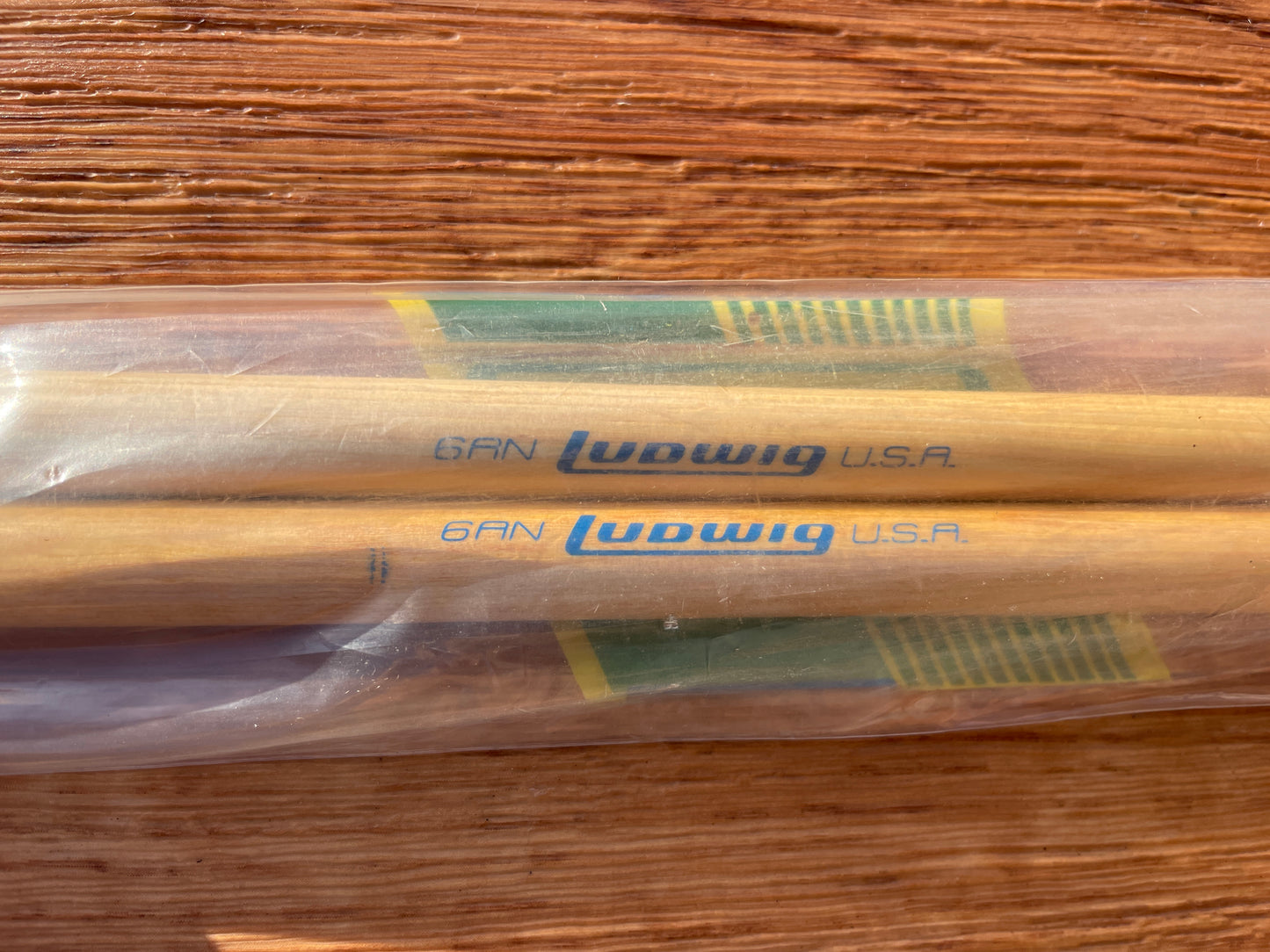 N.O.S. Vintage Ludwig 6AN Nylon Tip Drum Sticks w/ Original Bag New Old Stock