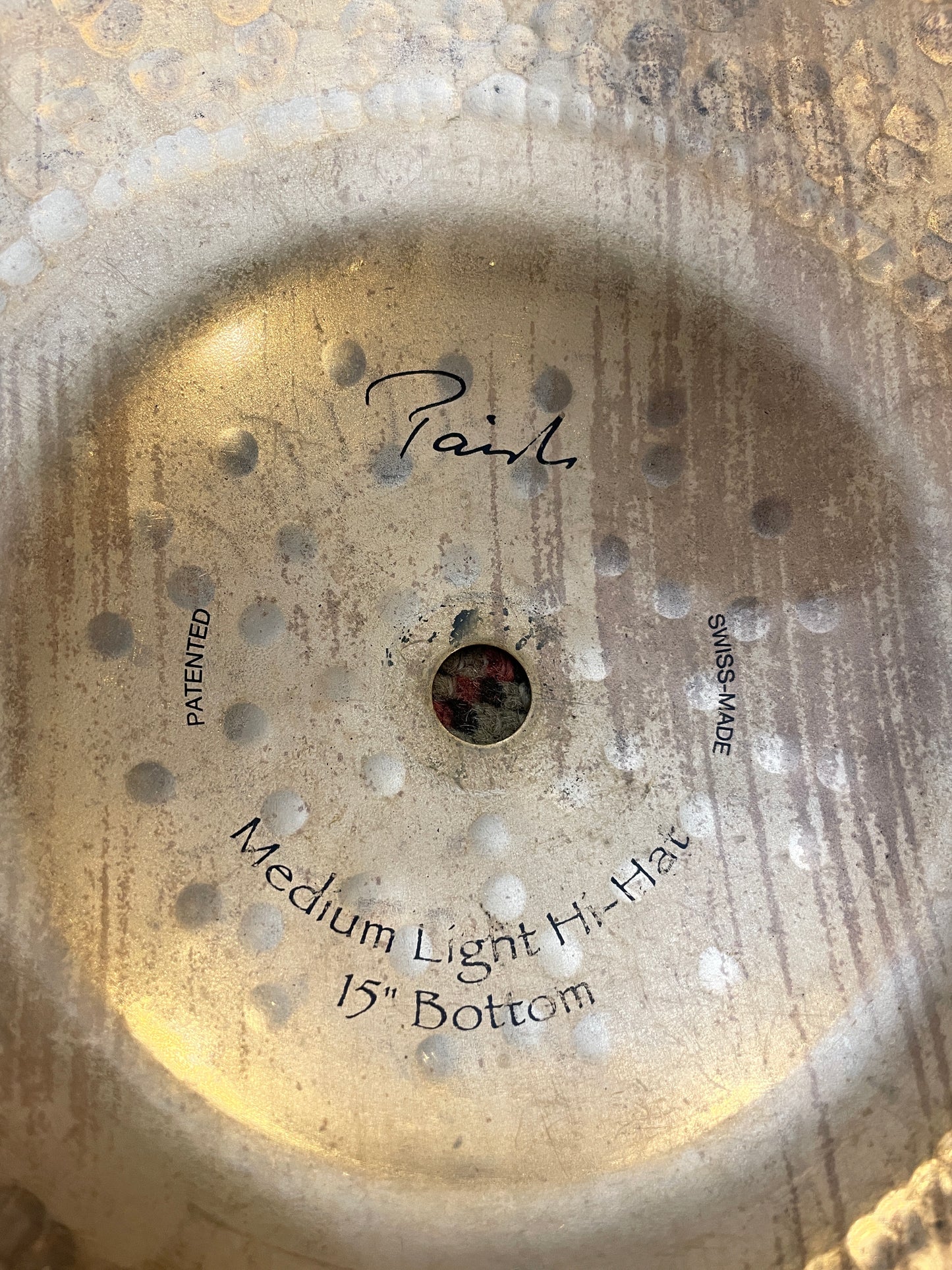 15" Paiste Signature Traditionals Medium Light Hi-Hat Bottom Single Cymbal 1410g