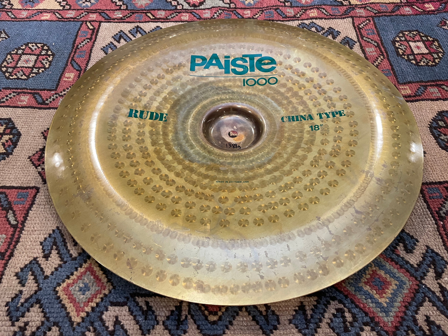 18" Paiste Rude 1000 China Type Cymbal Green Label 1388g