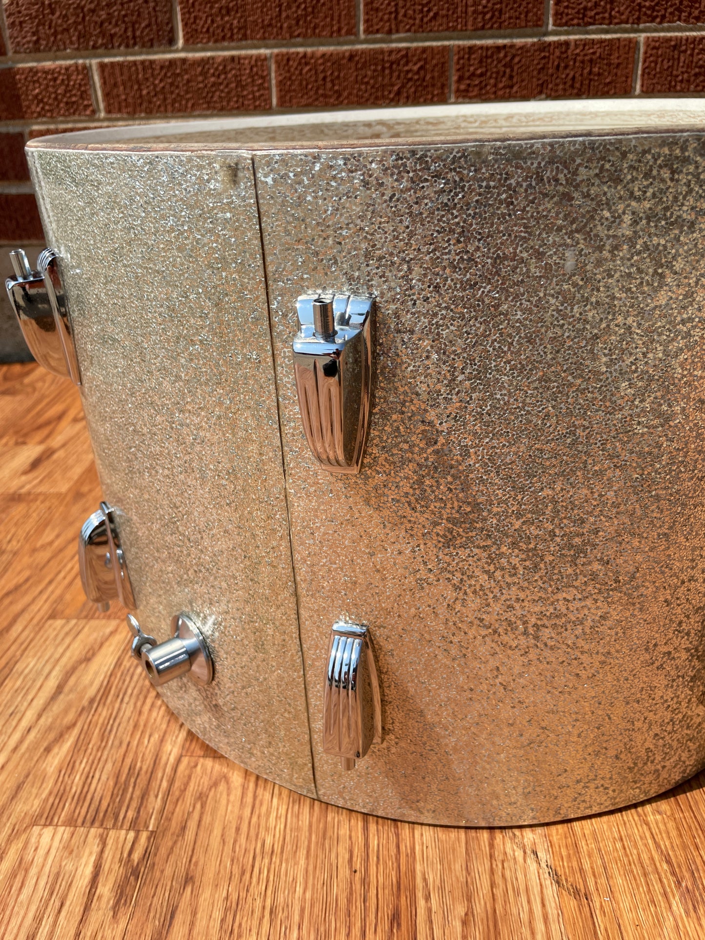 1966 Ludwig Jazzette Silver Sparkle Drum Set 12x18/12/14