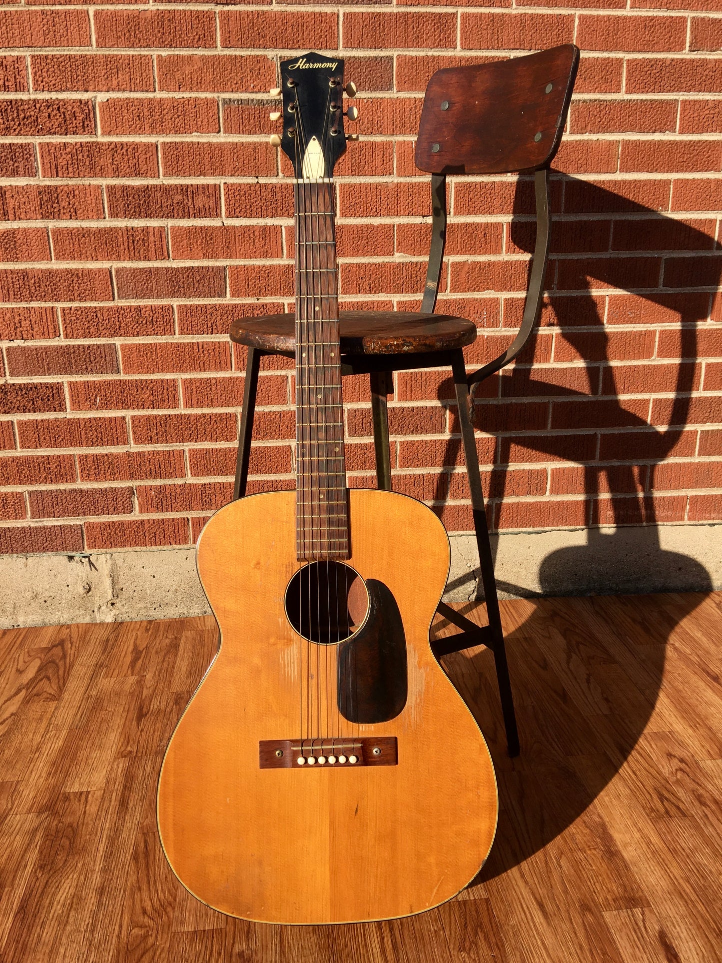 1960s Harmony H162 Tortoise Double Bound Acoustic Guitar w/CBC