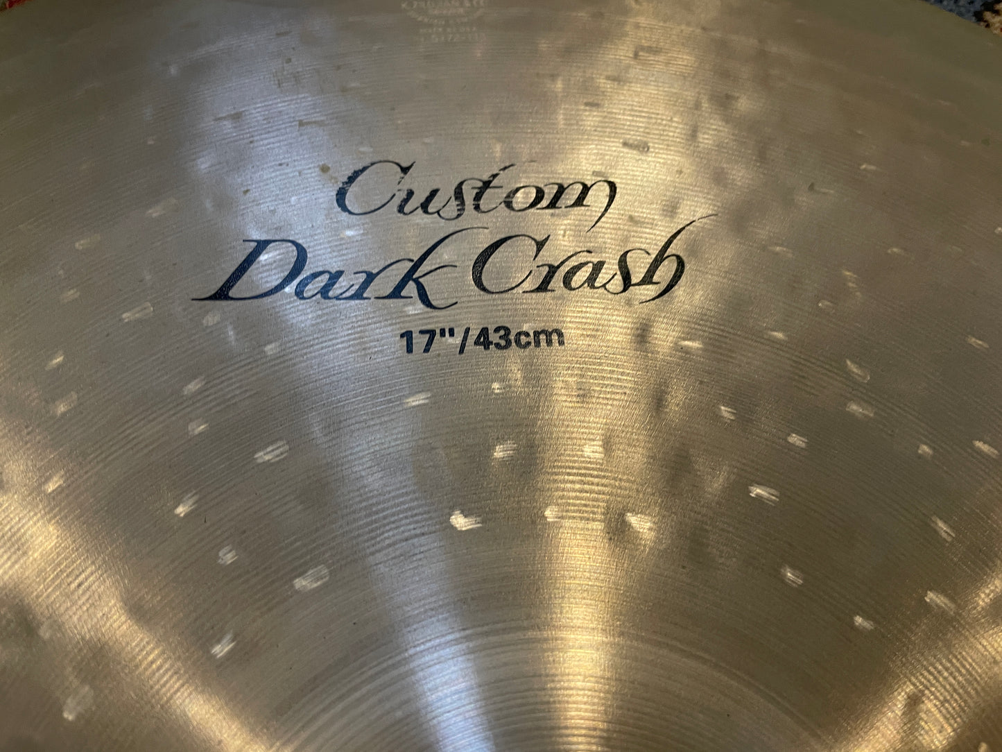 17" Zildjian K Custom Dark Crash Cymbal 1182g K0952