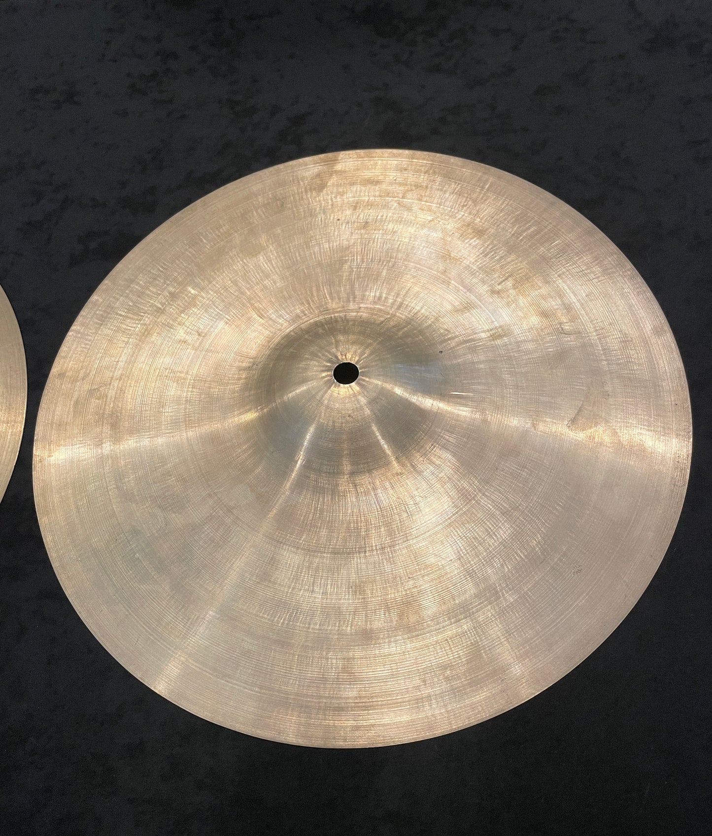 14" Vintage Pre-UFIP Made in Italy Hi-Hat Cymbal Pair 630g/818g #716