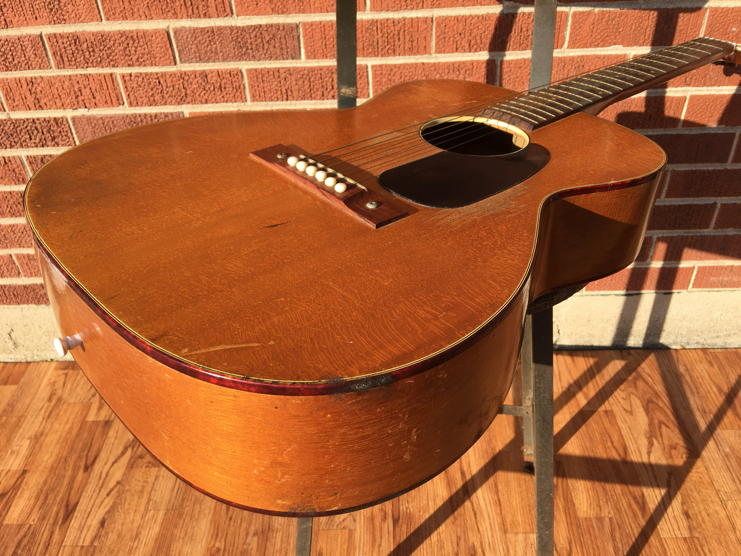 1960s Harmony H162 Tortoise Double Bound Acoustic Guitar w/CBC