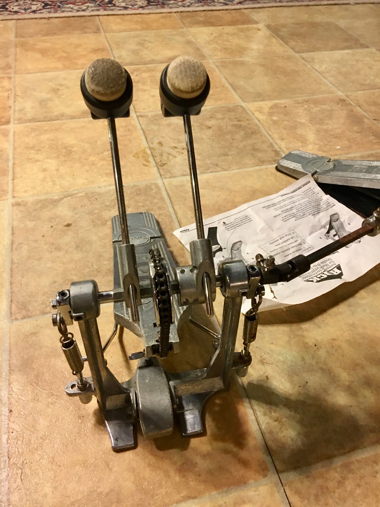 Vintage Gibraltar RBG2-11DB Rock Double Bass Drum Pedal