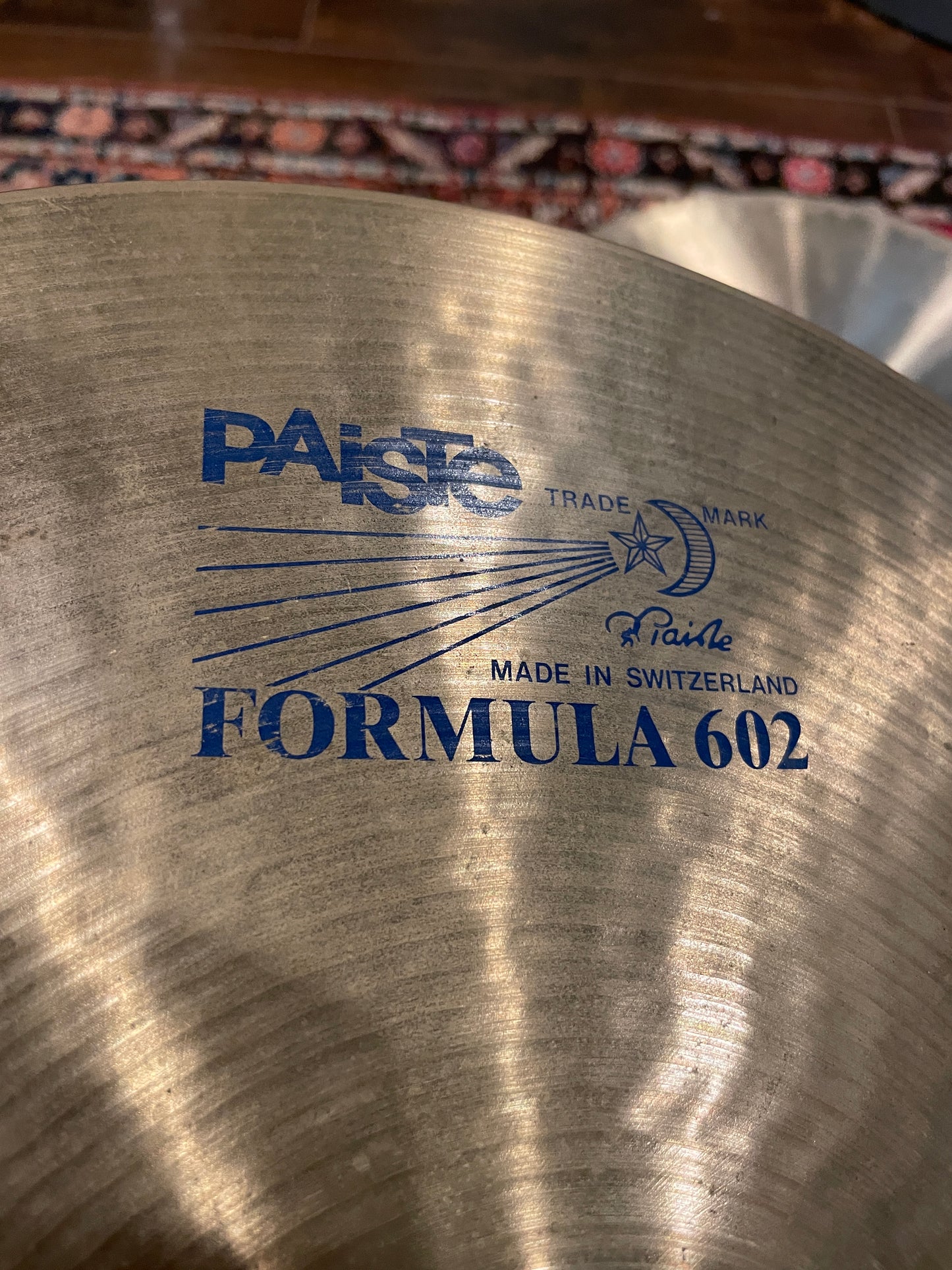 15" Paiste 1986 Formula 602 Blue Label Extra Heavy Hi-Hat Cymbal Pair 1464g/1478g