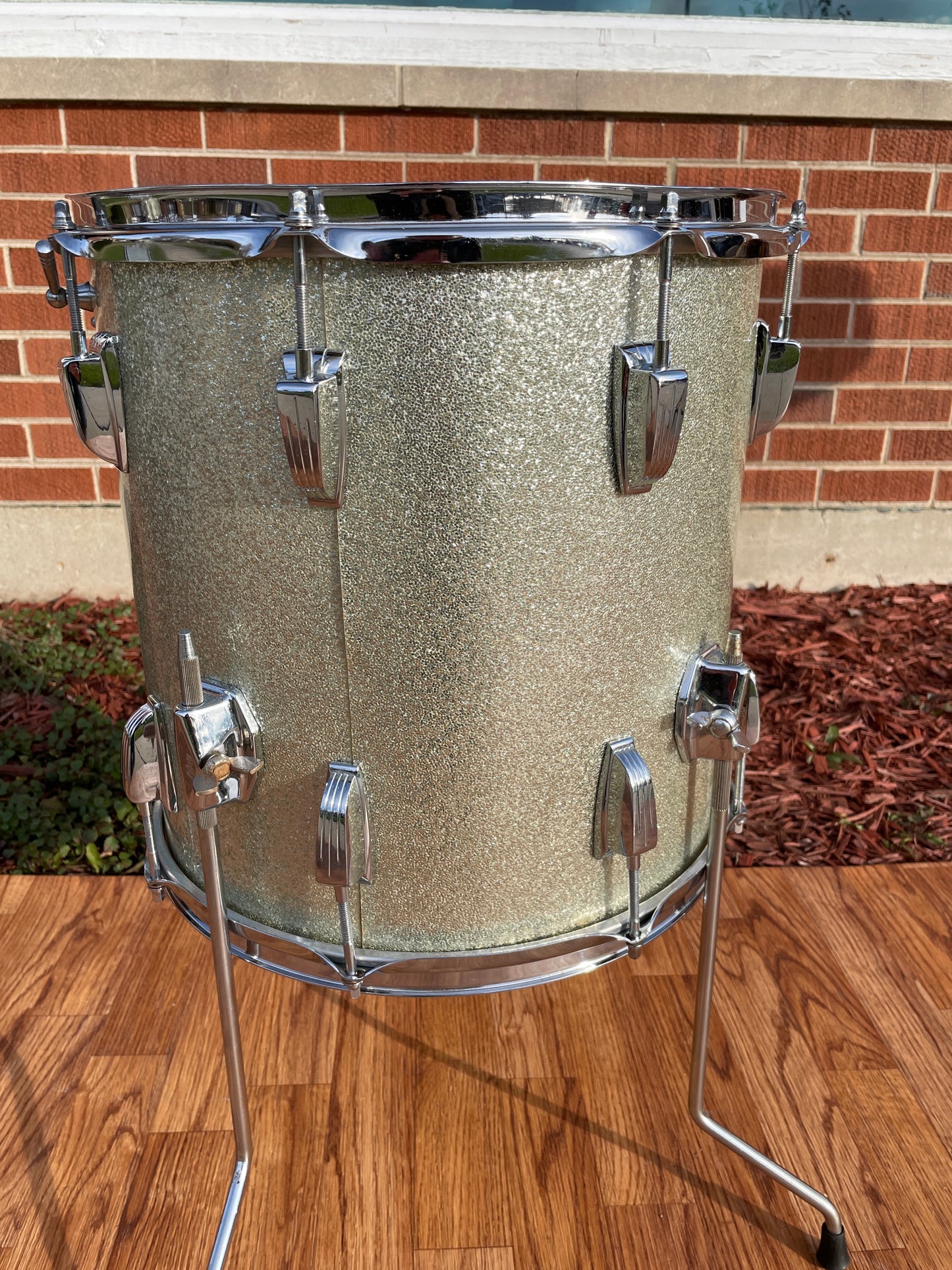 1966 Ludwig Jazzette Silver Sparkle Drum Set 12x18/12/14