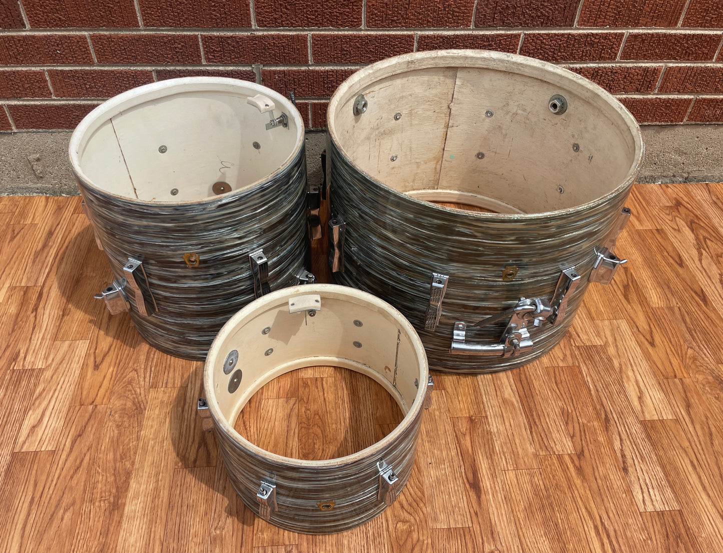 1965 Ludwig Club Date Drum Set Oyster Blue Pearl 20/12/14