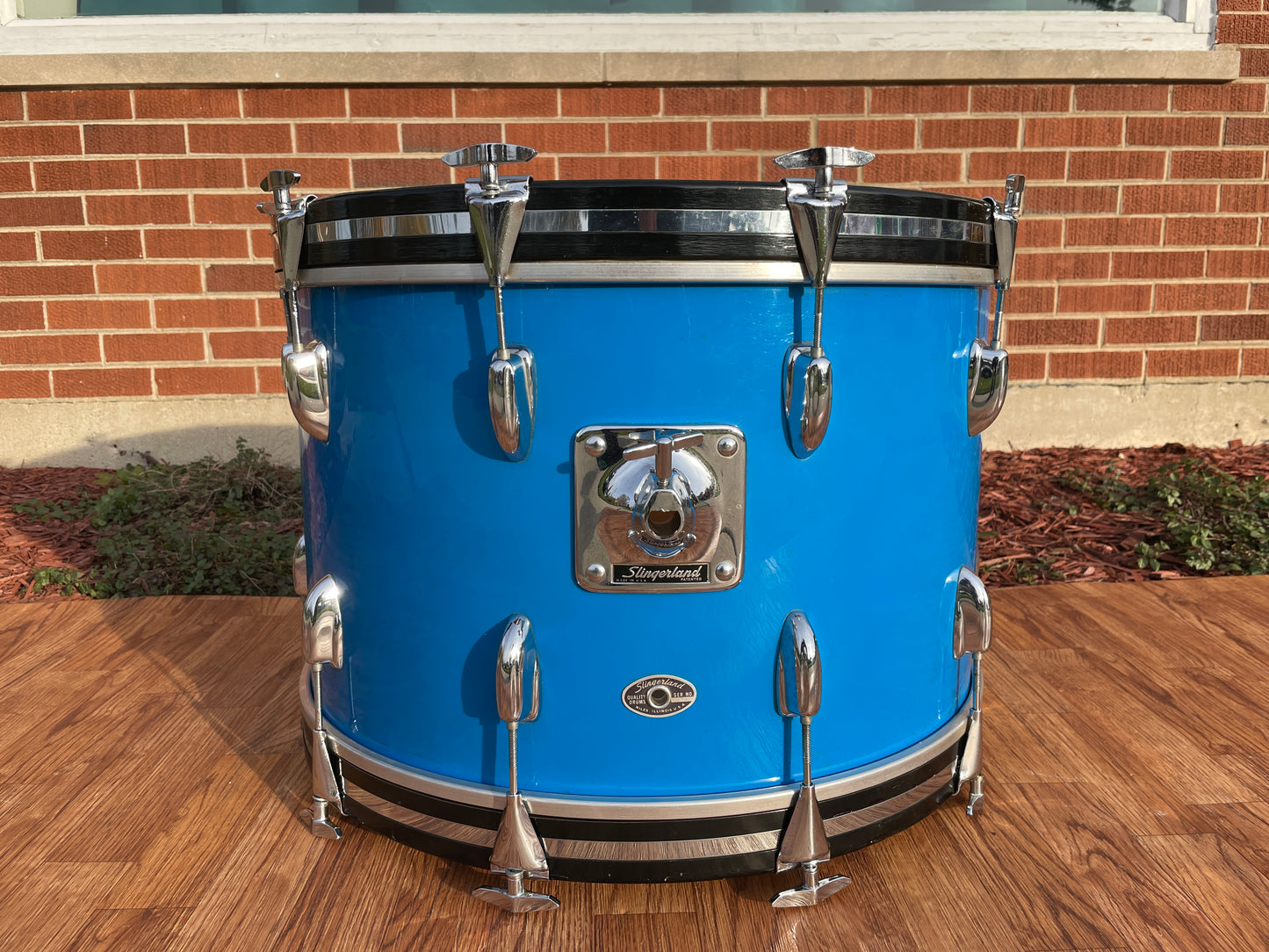1970s Slingerland Modern Solo Outfit No. 2R Drum Set Blue Gloss