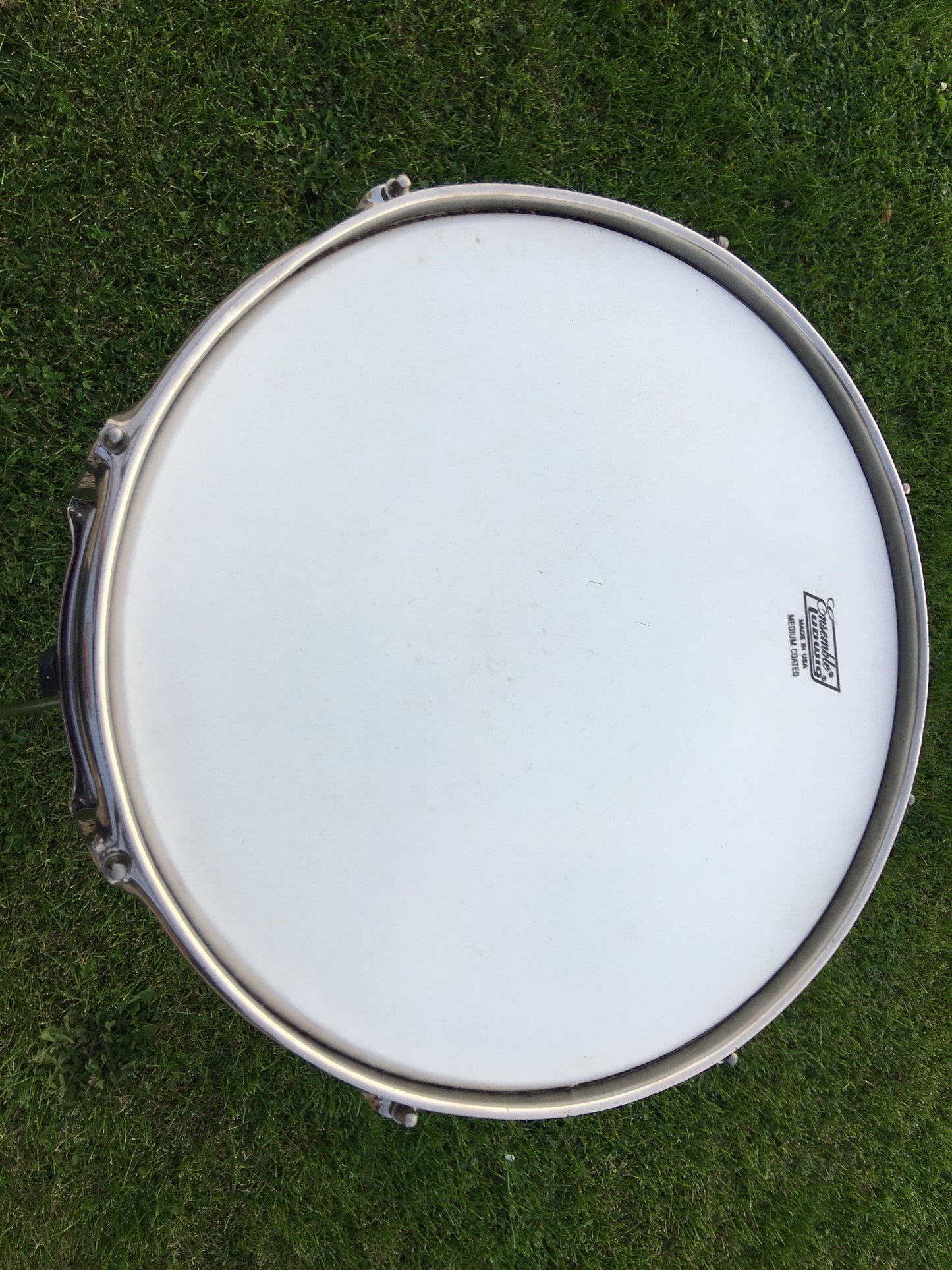 1961 Ludwig Pre-Serial # 6.5x15 School Festival Snare Drum Red Sparkle w/ Silver Sparkle Banding