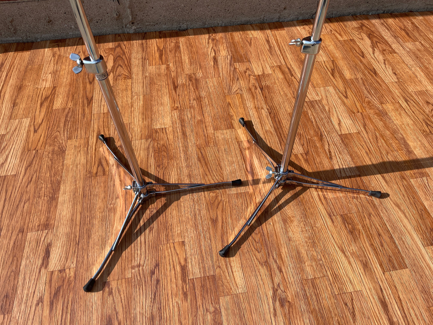 1960s Ludwig 1400 Flat Base Straight Cymbal Stand Pair (2 Pcs.)