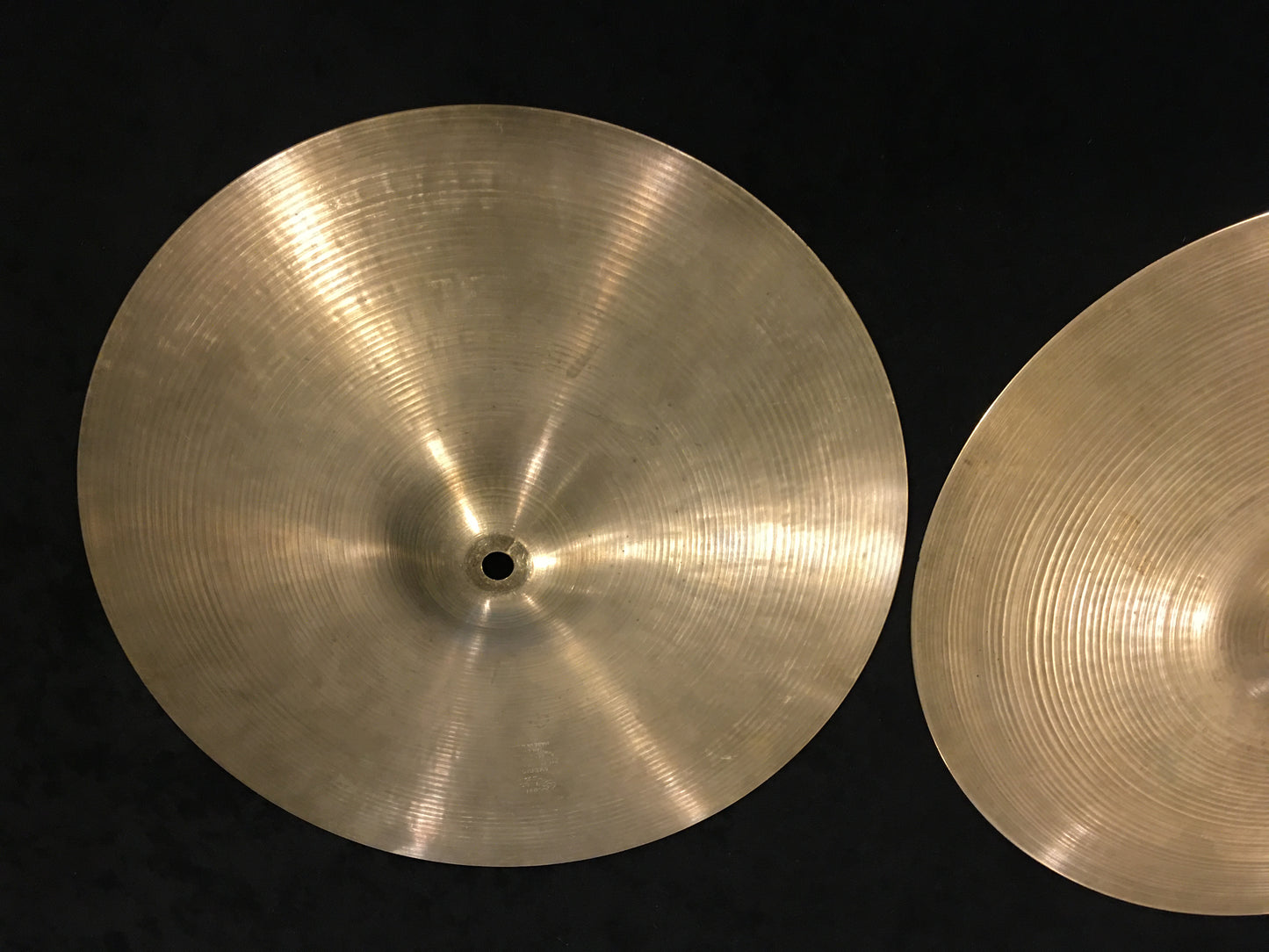 14" Zildjian A 1970s Hi-Hat Cymbal Set 932g/1066g #666 *Sound File*