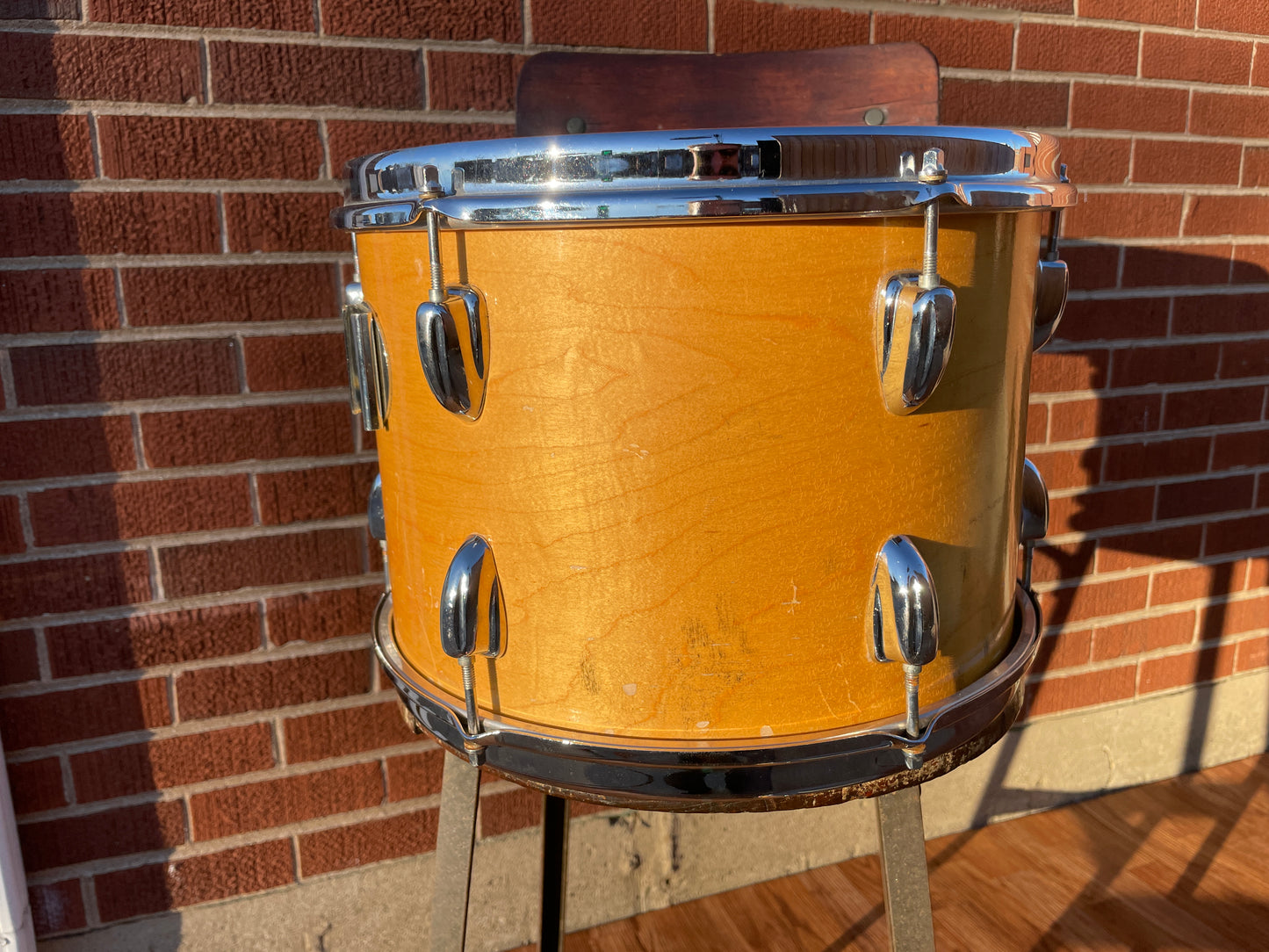 1970s Slingerland 9x13 Tom Drum Single Natural