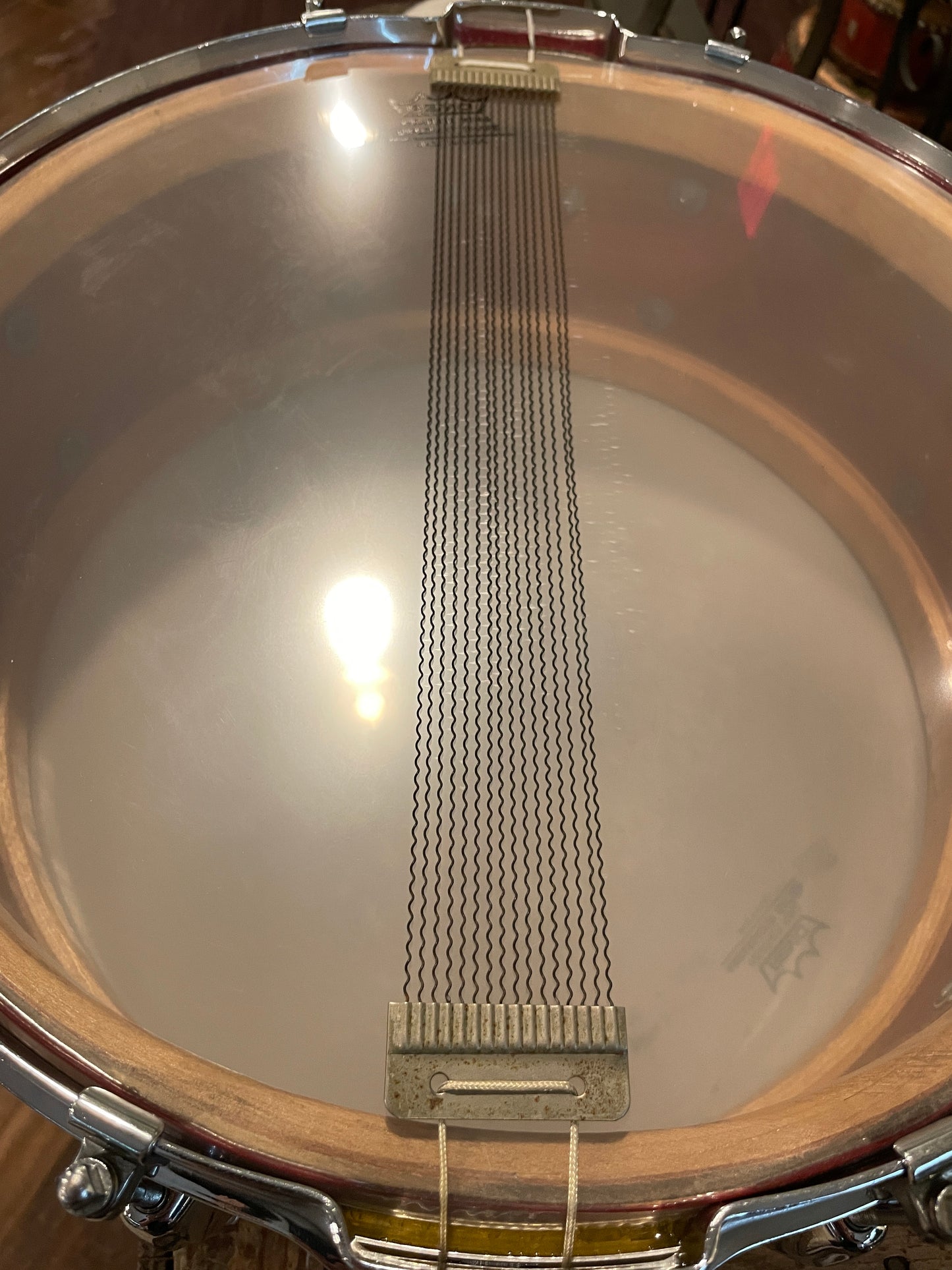 1958 Slingerland 5.5x14 No. 151 Student Model Snare Drum Red / Gold Duco 8-Lug