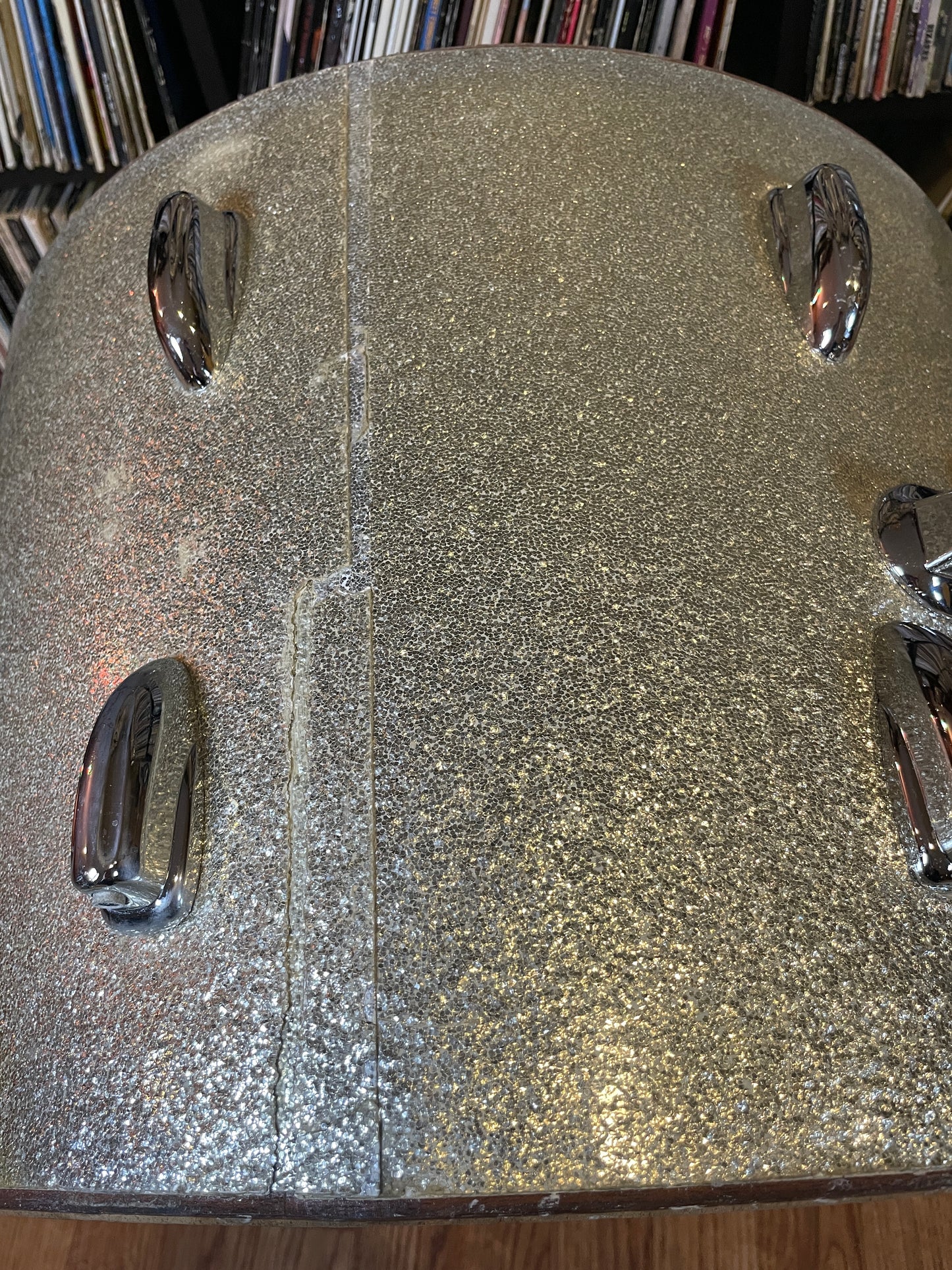 1965 Slingerland Modern Jazz No. 9N Drum Set Silver Sparkle 20-12-14