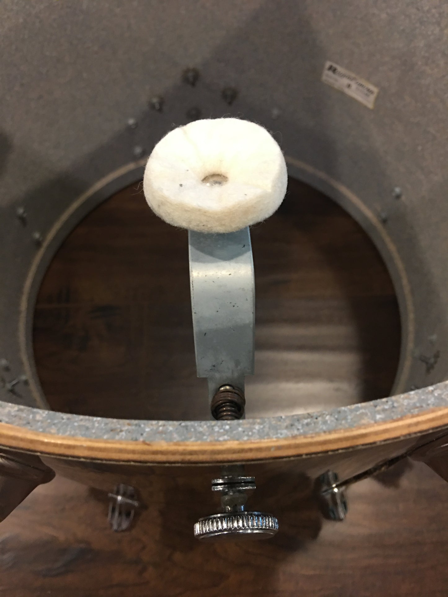1970s Rogers 16X16 New Mahogany Swivomatic Floor Tom Drum