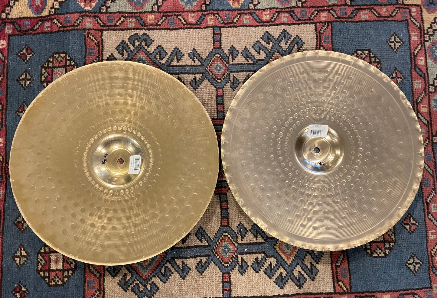 15" Zildjian Pitch Black Mastersound Hi-Hat Cymbal Pair 1450g/1606g