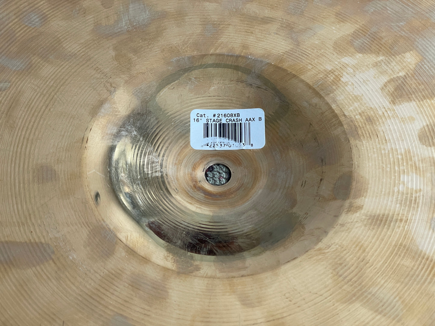 16" Sabian AAX Stage Crash Cymbal 1066g 21608XB