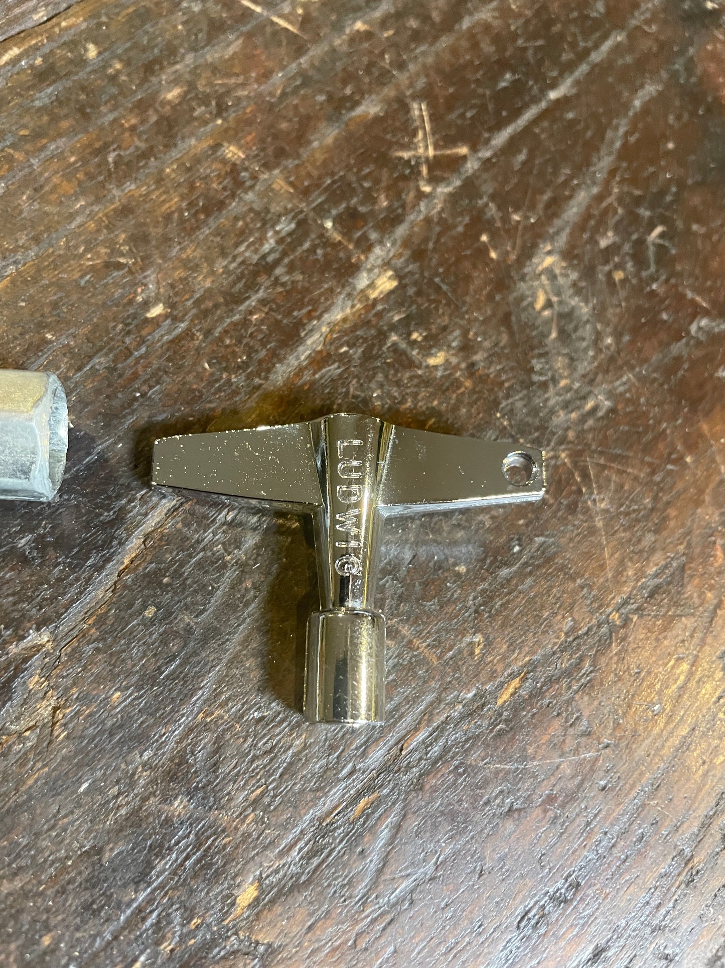 Vintage Ludwig Drum Tuning Key and Rail Consolette Hex Wrench Key