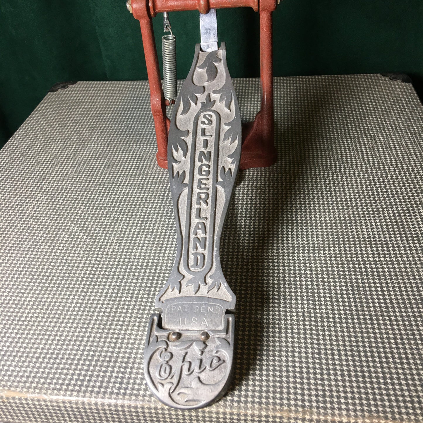 Vintage Slingerland Epic Bass Drum Pedal w/ Red Frame
