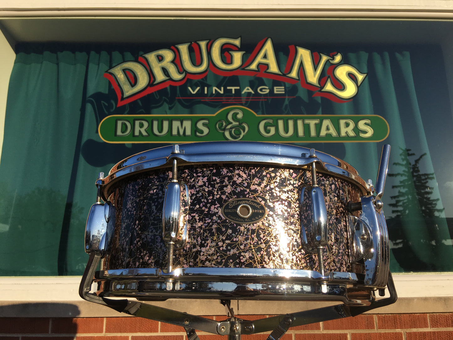 1958 Slingerland 5.5x14 Capri Pearl Super Gene Krupa Radio King Snare Drum
