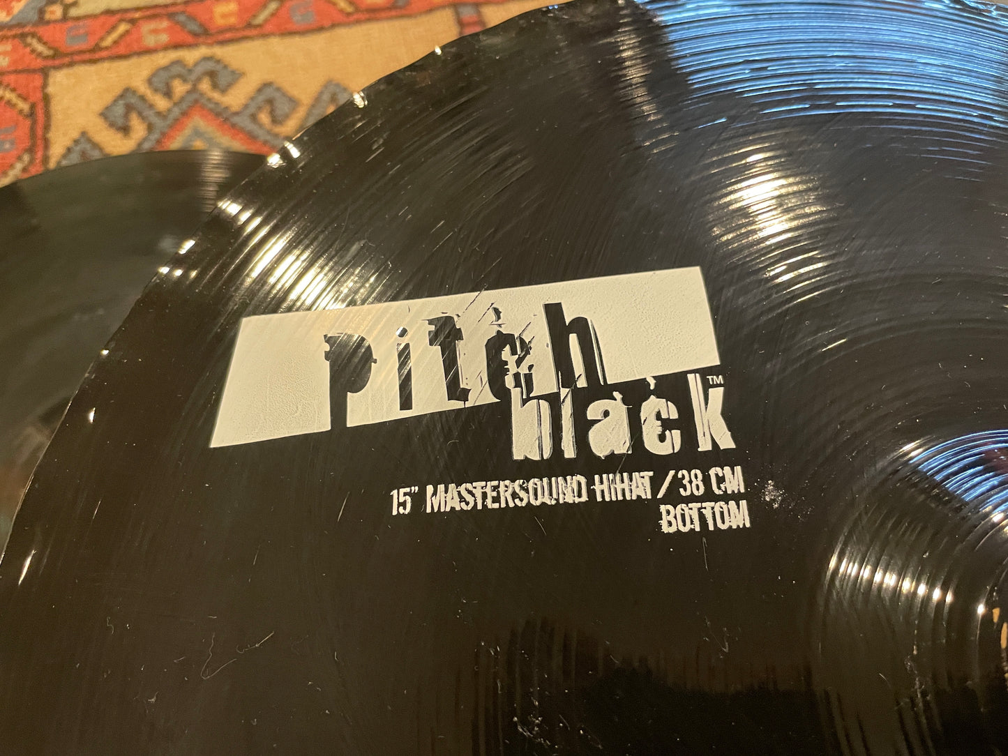 15" Zildjian Pitch Black Mastersound Hi-Hat Cymbal Pair 1450g/1606g