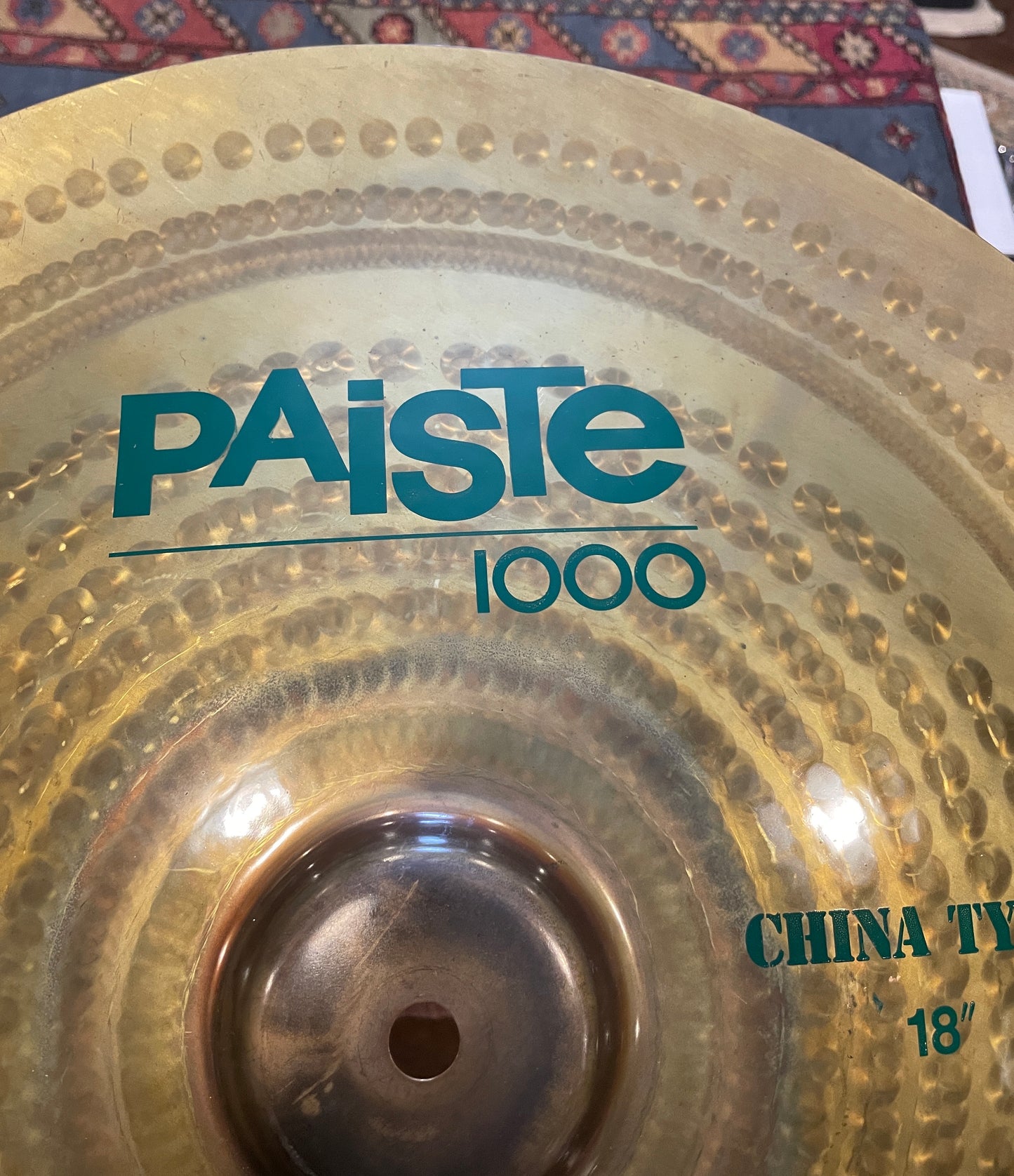 18" Paiste Rude 1000 China Type Cymbal Green Label 1388g